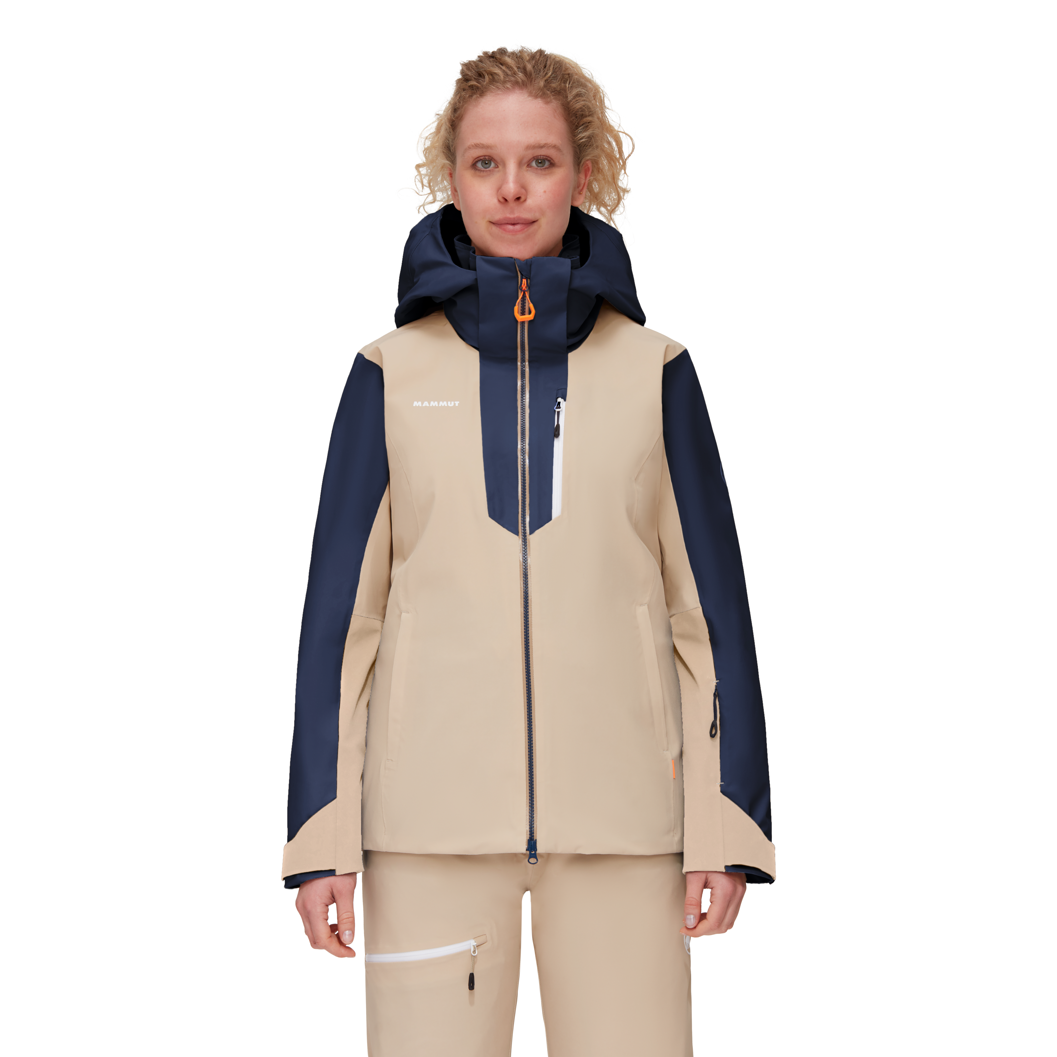 Mammut Womens Ski Jacket Size L Belted insulated Dry tech
