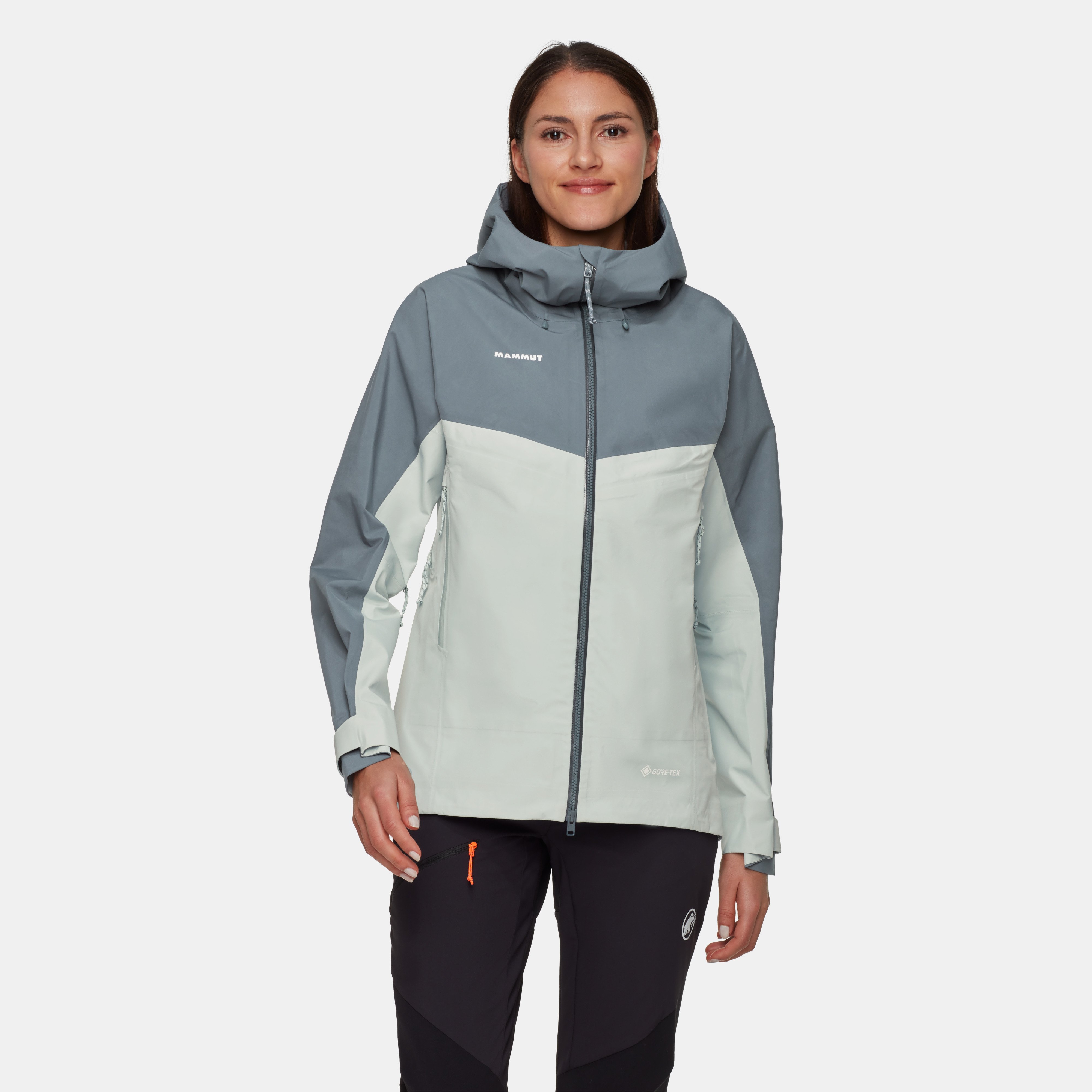 Mammut Crater IV HS Hooded Jacket Women, silver sage-strata - Silver sage-strata