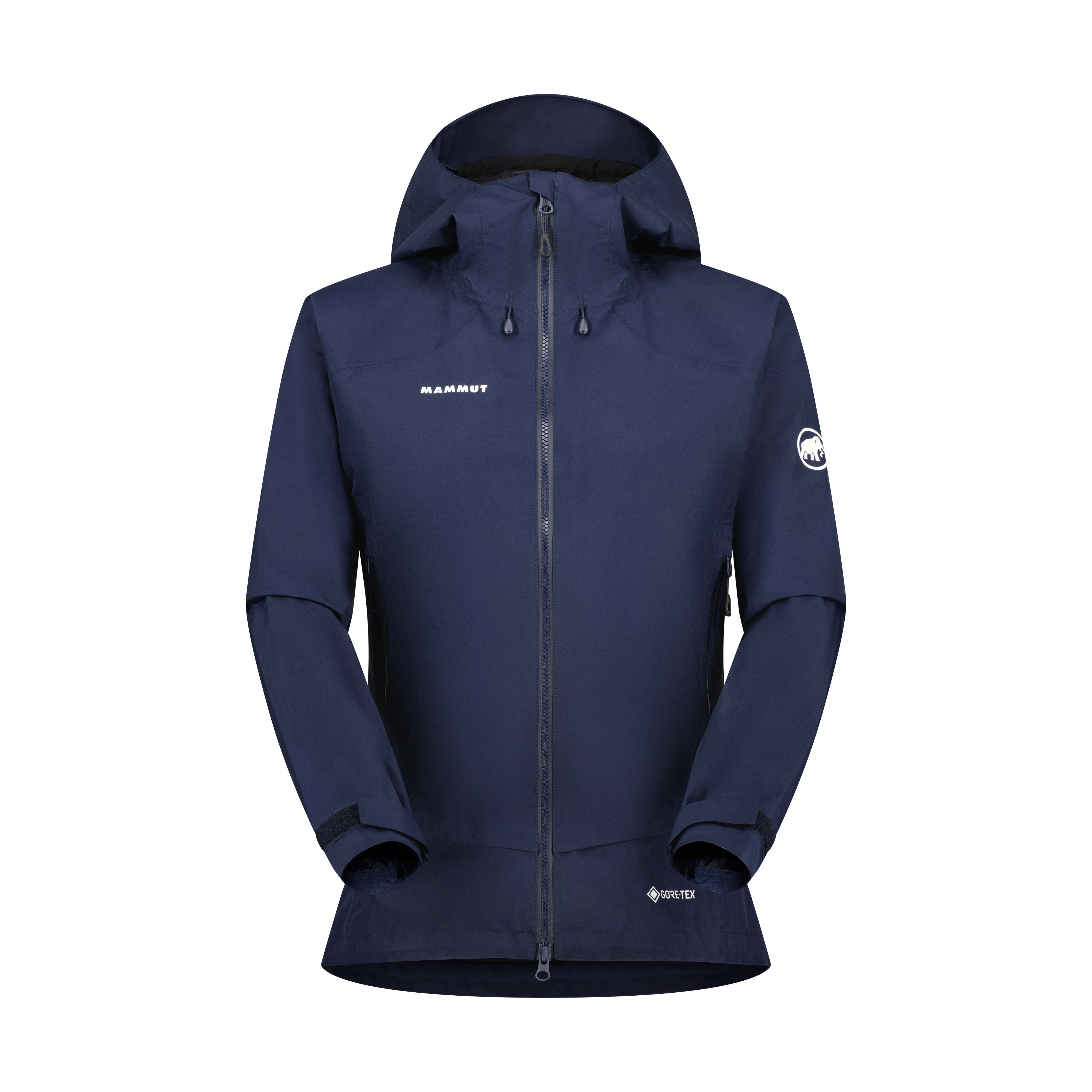 Mammut Ayako Pro 2.0 HS Hooded Jacket AF Women - Black/Mammut red/Marine/Autumn larice - Thumbnail