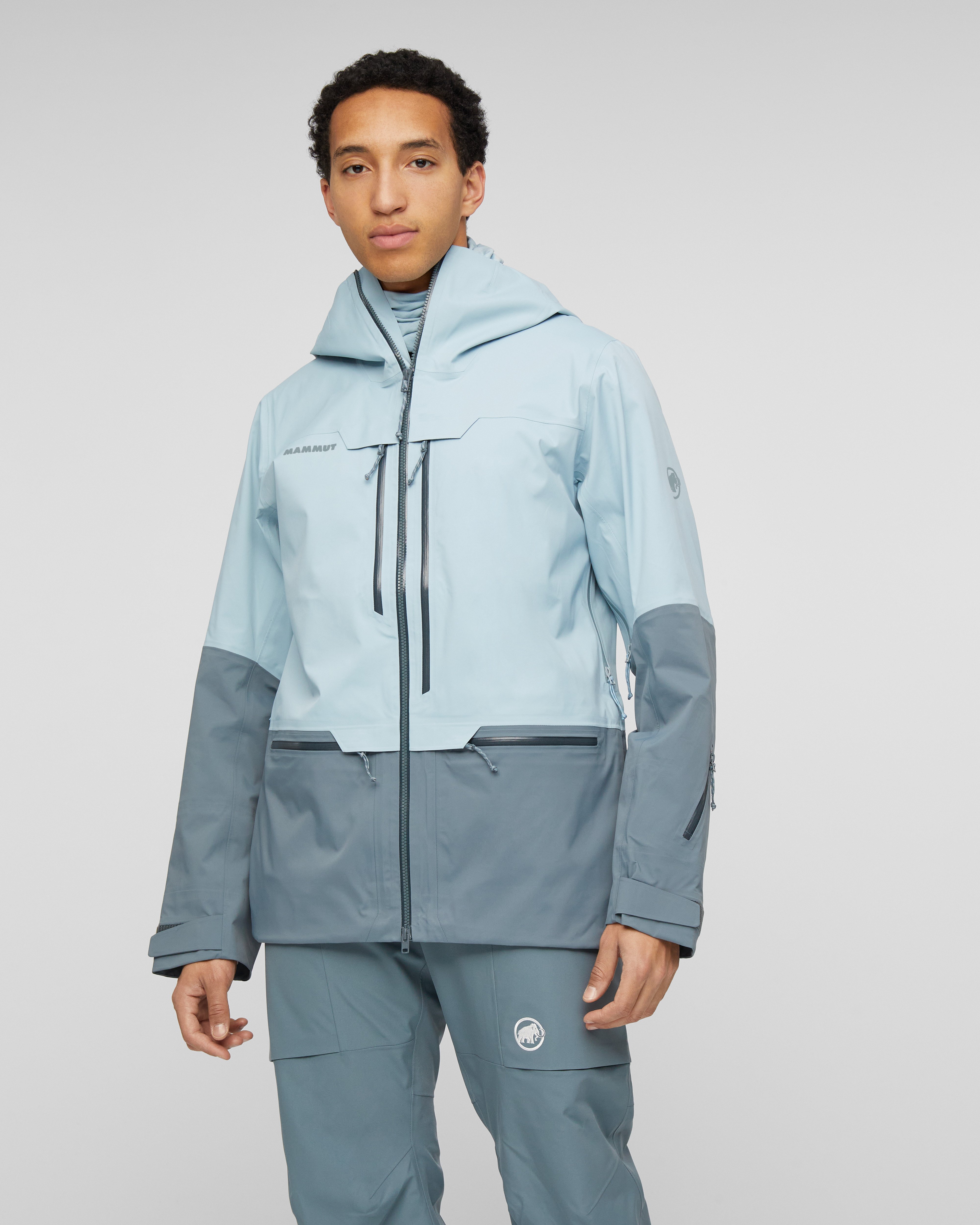 Mammut Haldigrat HS Hooded Jacket Men, nebla-strata - Nebla-strata - Model front view