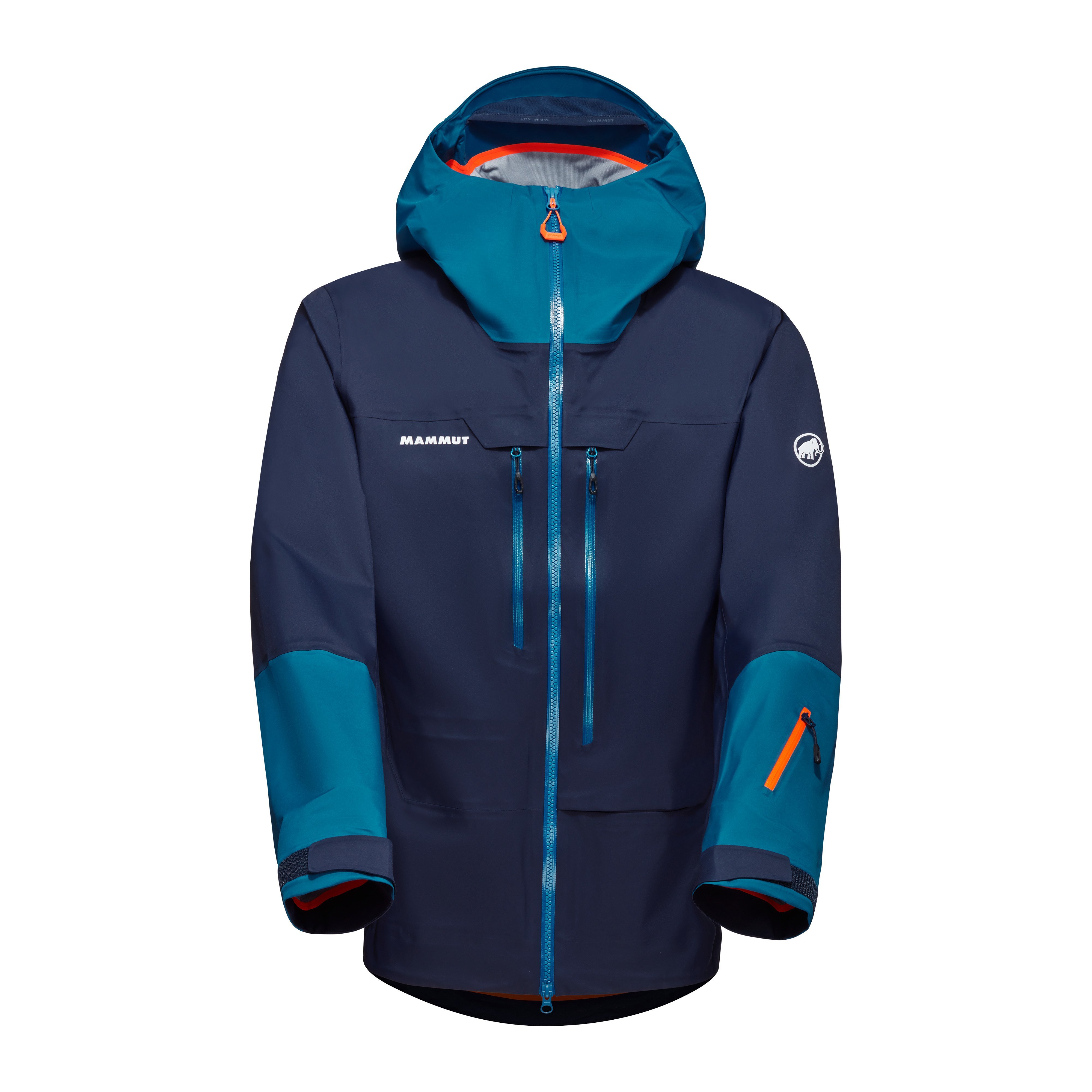 Mammut Haldigrat Air HS Hooded Jacket Men - Black/Tangerine-black/Neo mint-black/Aura-black/Marine-deep ice/Glacier blue - Thumbnail