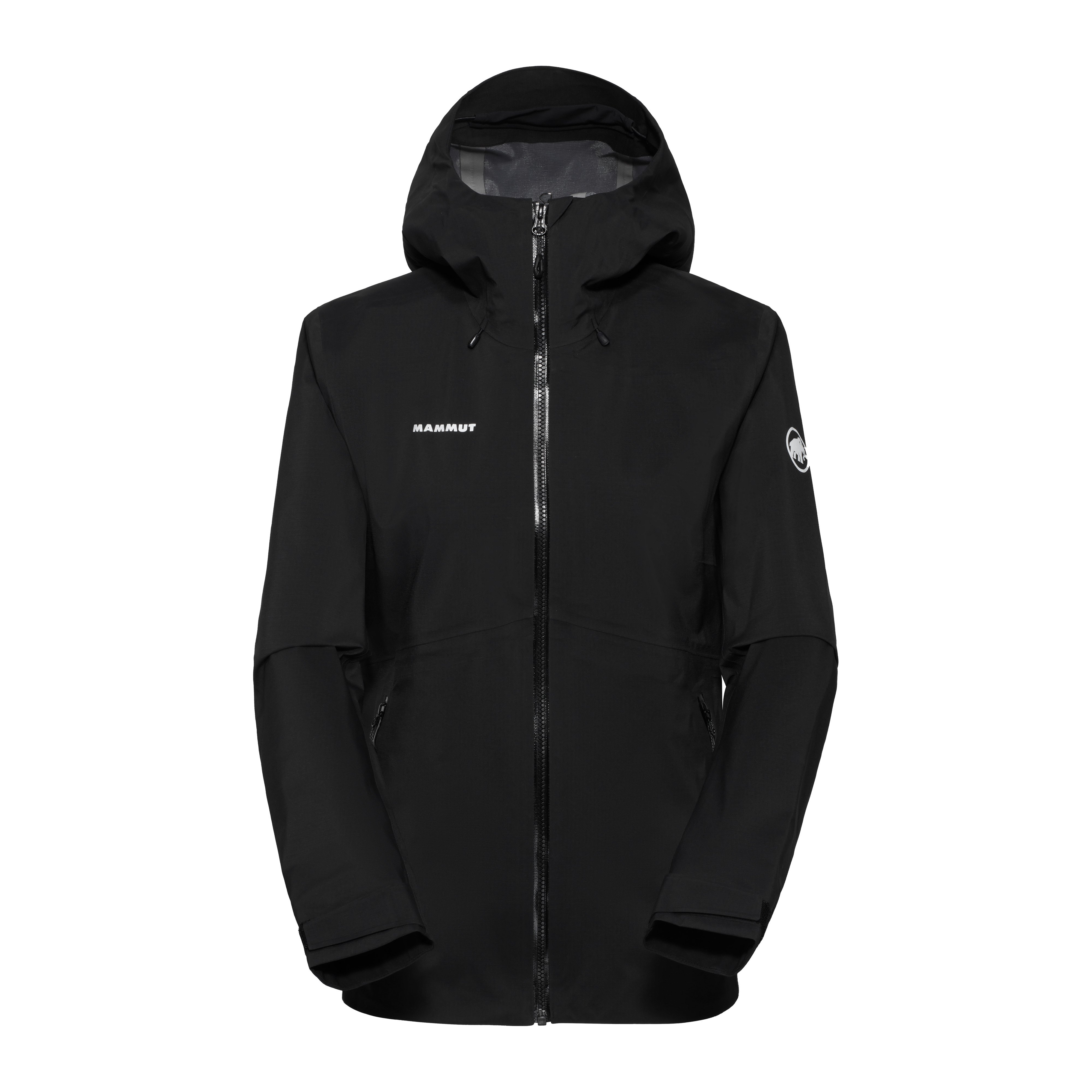 Mammut Mammut Outdoor HS Hooded Jacket Women - Black/Dark marsh - Thumbnail