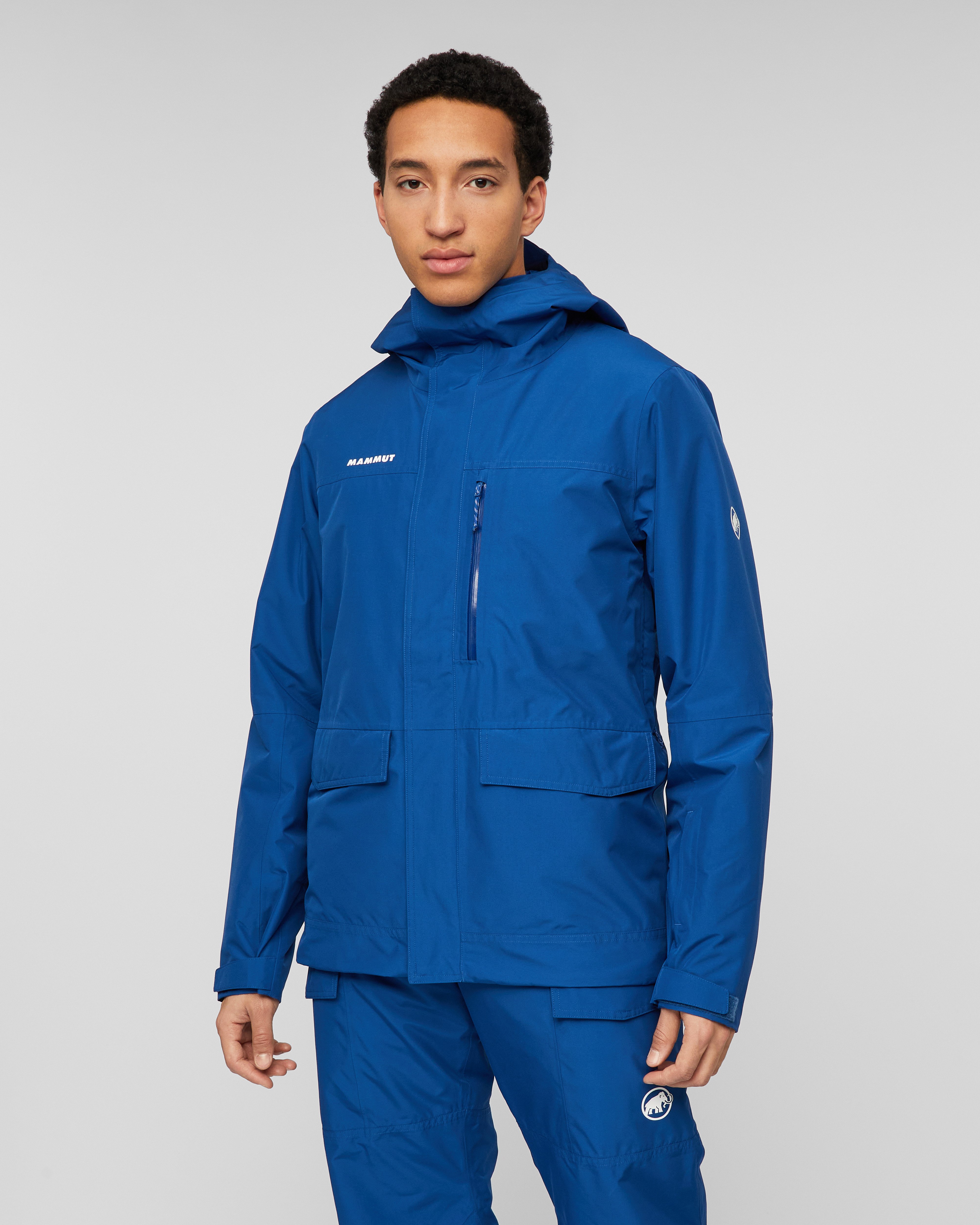 Mammut Fall Line HS Thermo Hooded Jacket Men, tschiel - Tschiel - Model front view