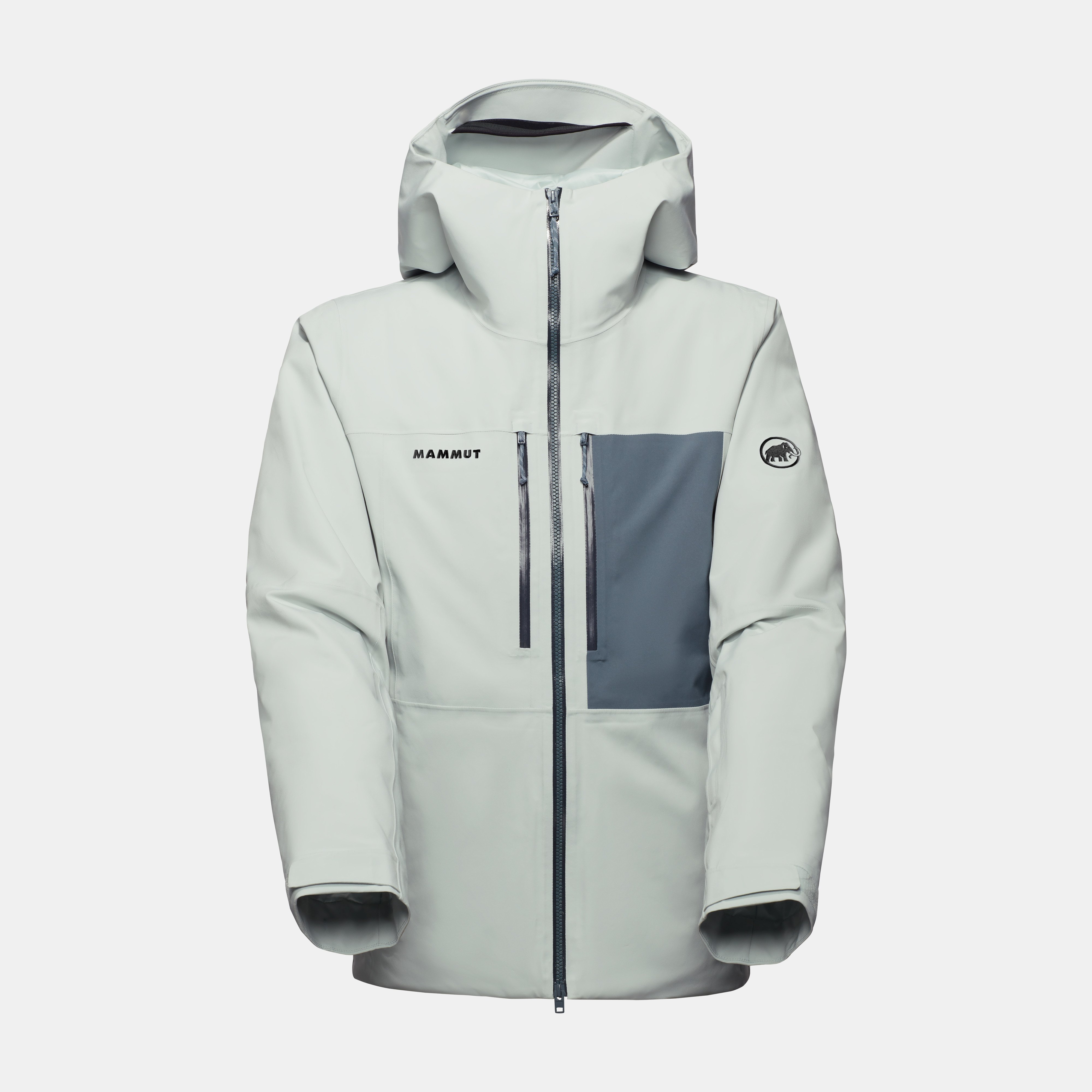 Mammut Stoney HS Thermo Hooded Jacket Men, silver sage-strata - Silver sage-strata