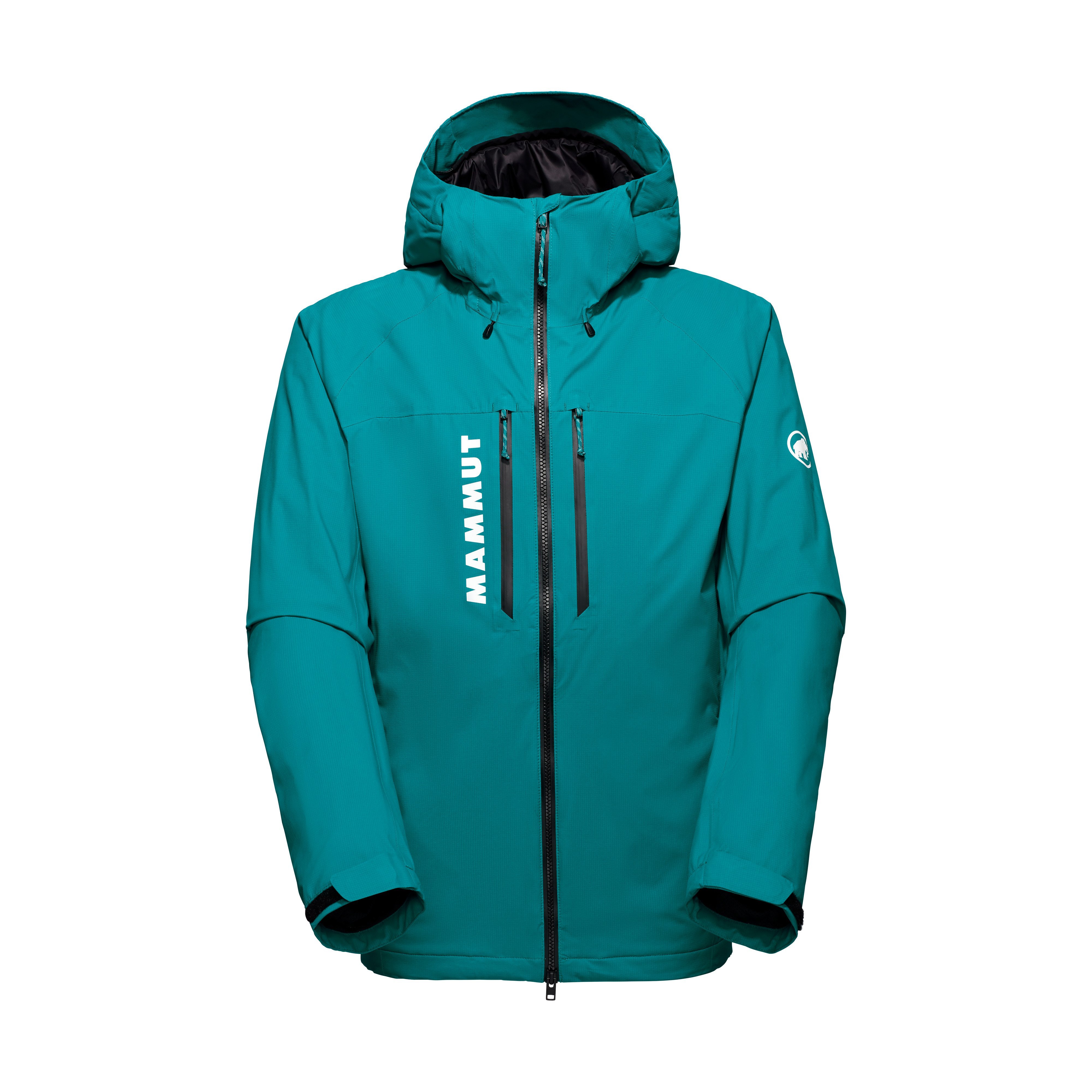 Mammut Freeflight HS Thermo Hooded Jacket Men - Black/Mammut red/Pinea/Deep teal/Glacier blue - Thumbnail