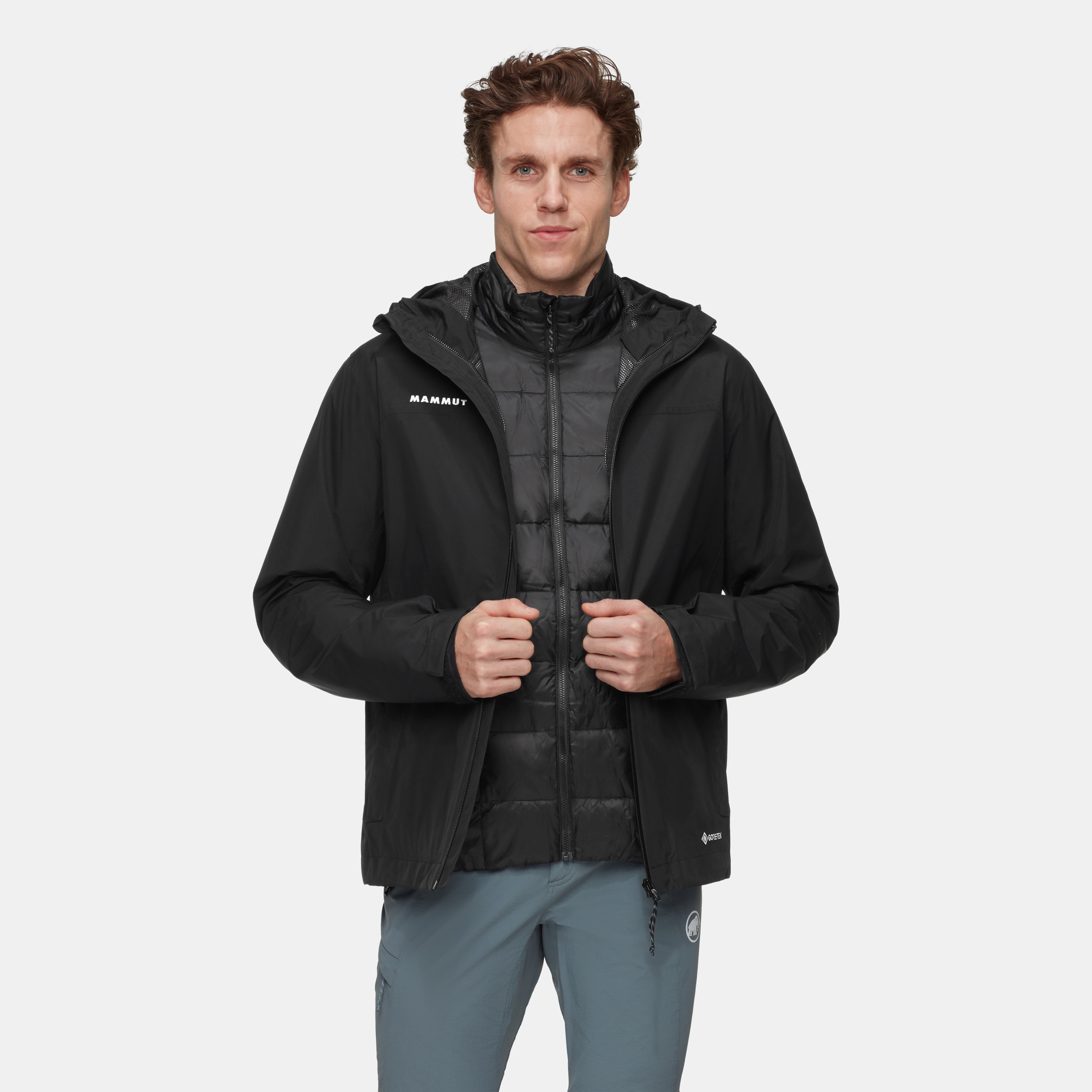 Mammut Treeline 3 in 1 HS Hooded Jacket Men, black-black - Black-black