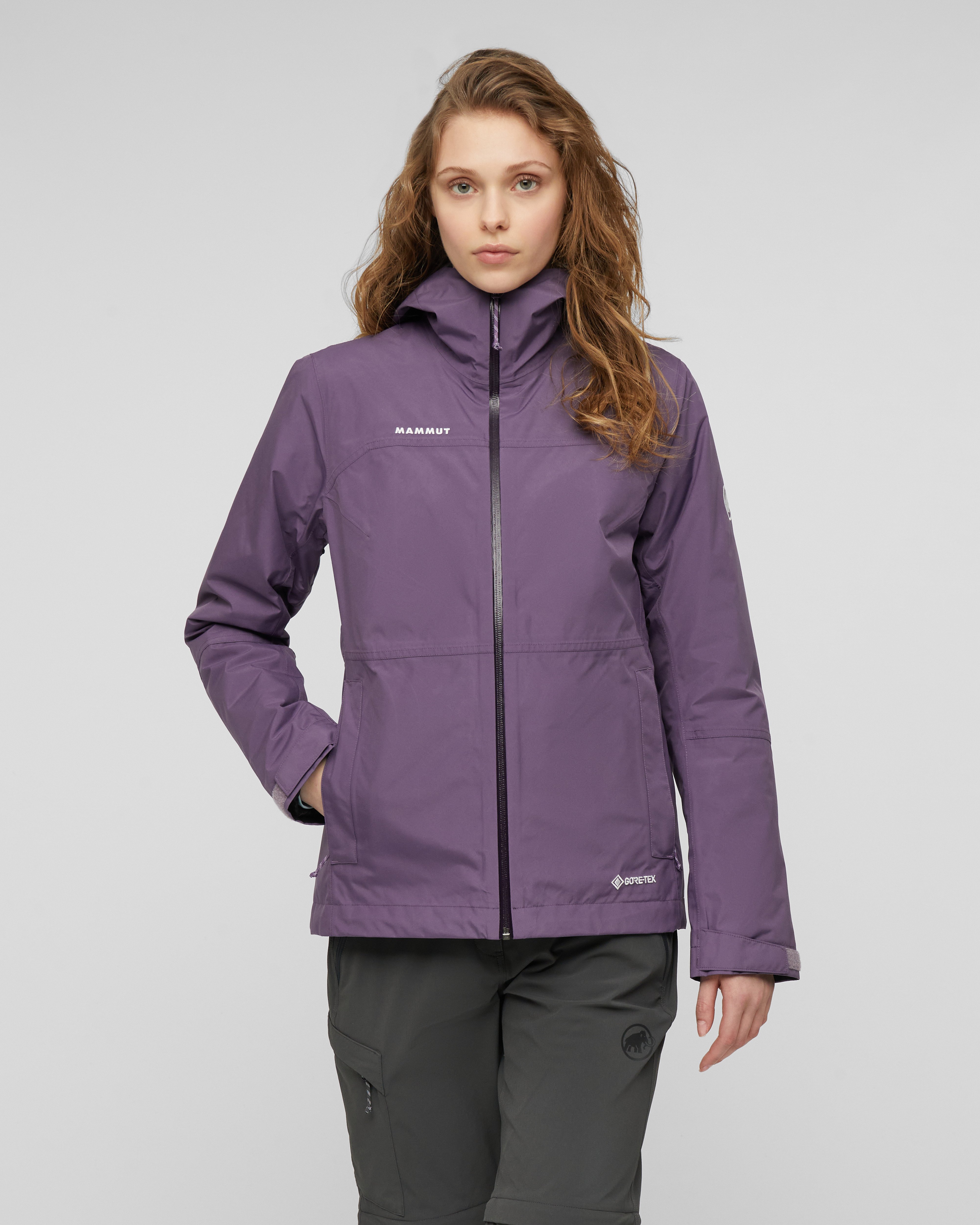 Mammut Treeline 3 in 1 HS Hooded Jacket Women, paloja-black - Paloja-black - Model front view