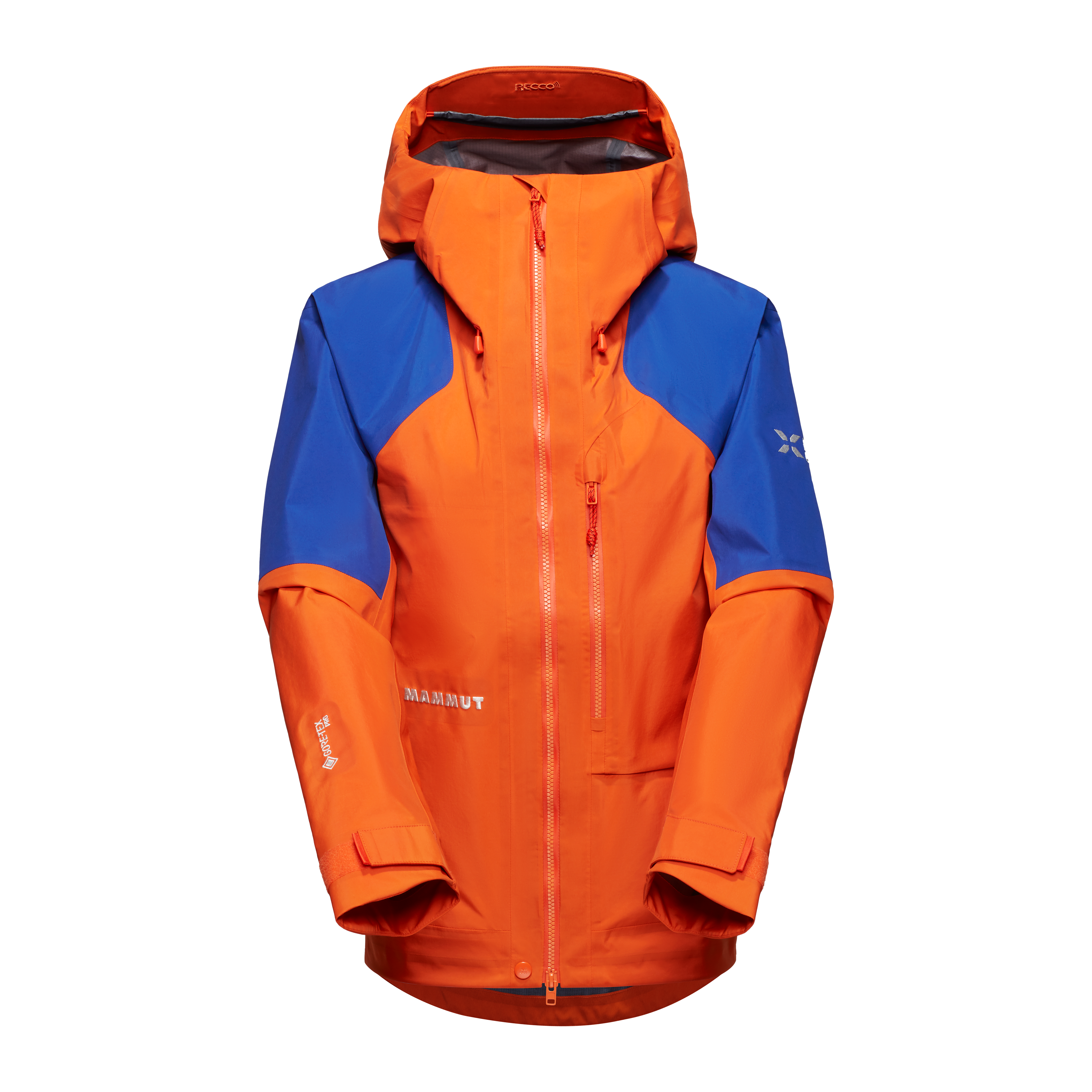 Mammut Eiger Nordwand Advanced HS Hooded Jacket Women, eiger orange-eiger blue - Eiger orange-eiger blue - Thumbnail