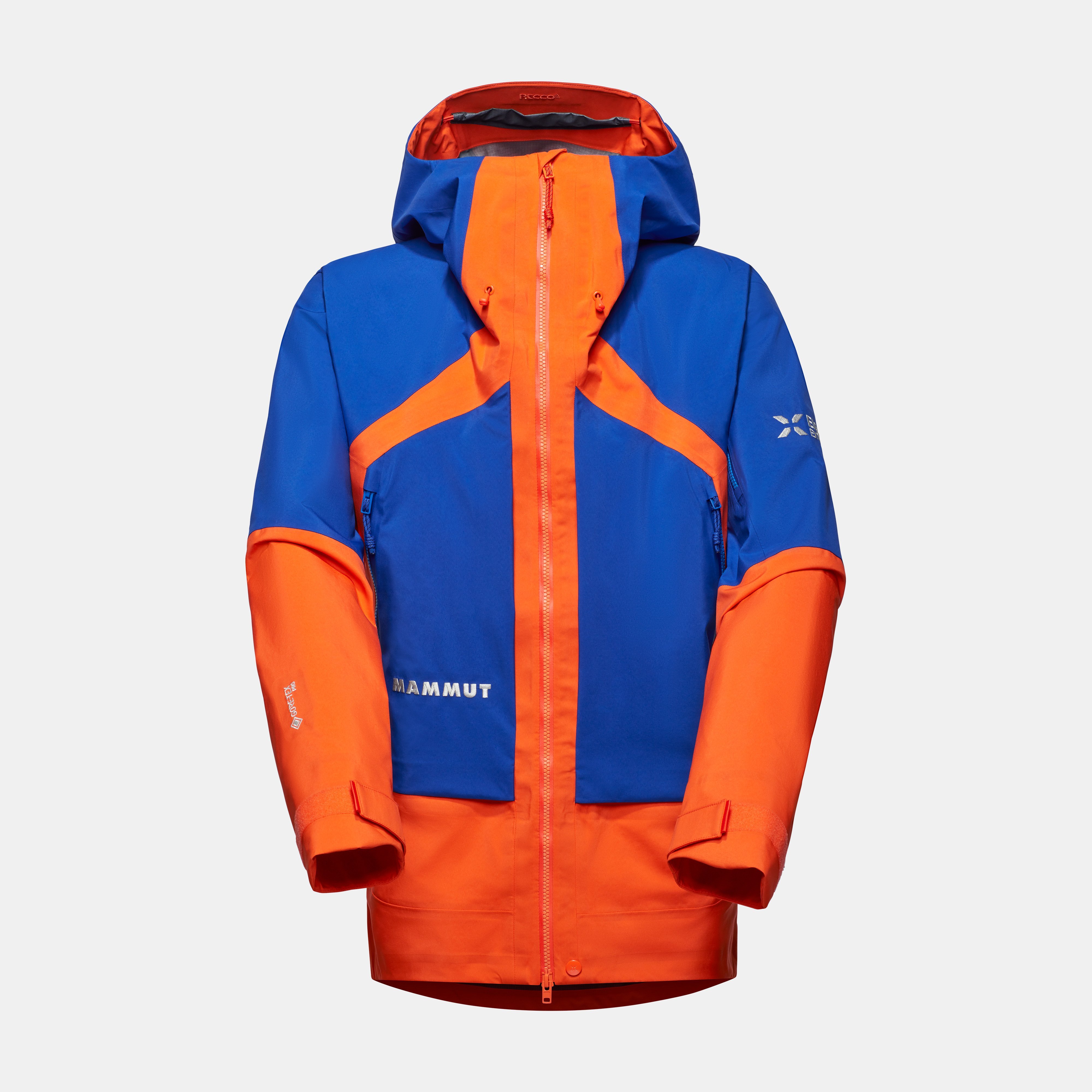Mammut Eiger Nordwand Pro HS Hooded Jacket Men, eiger orange-eiger blue - Eiger orange-eiger blue