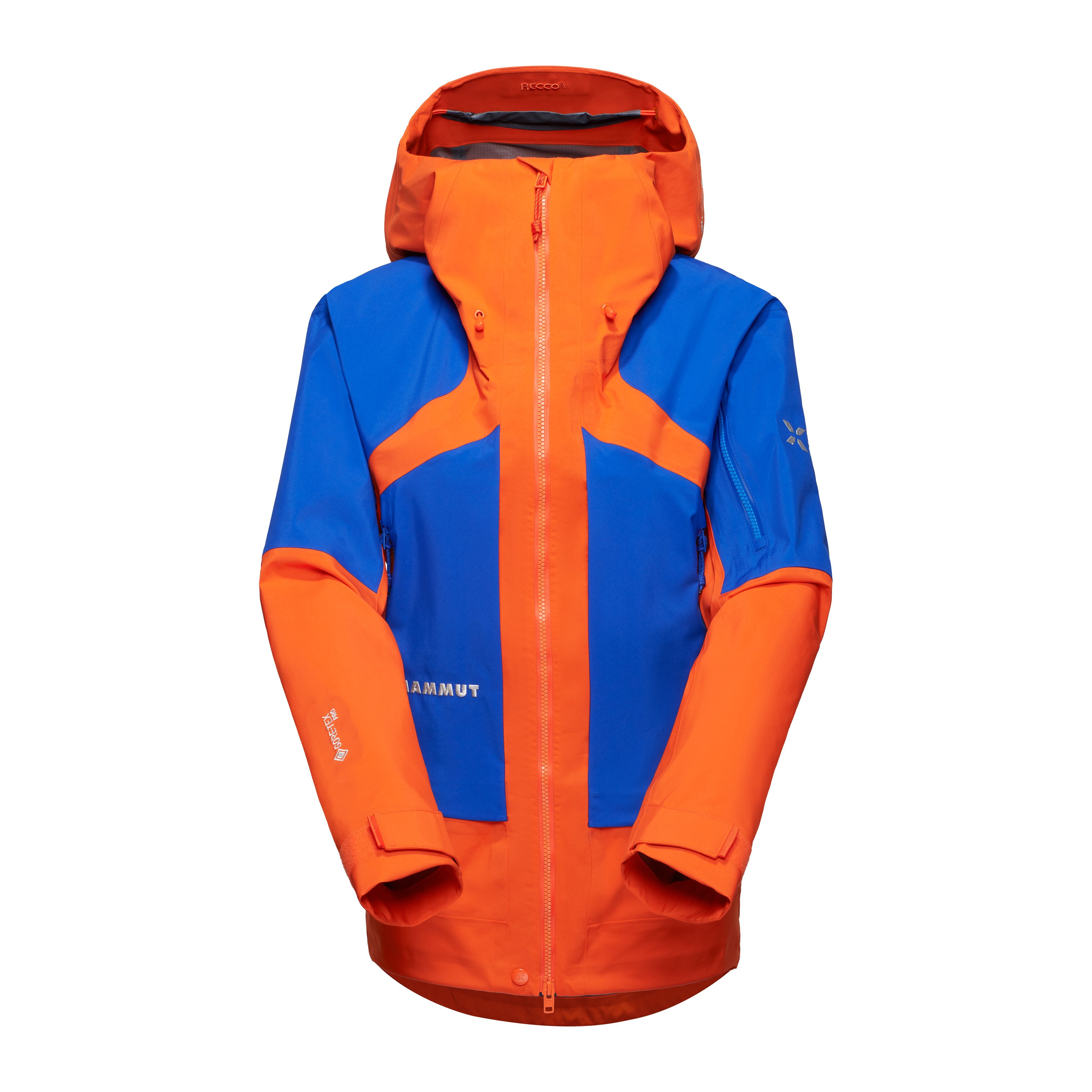 Mammut Eiger Nordwand Pro HS Hooded Jacket Women - Black/Eiger orange-eiger blue/Eiger blue - Thumbnail
