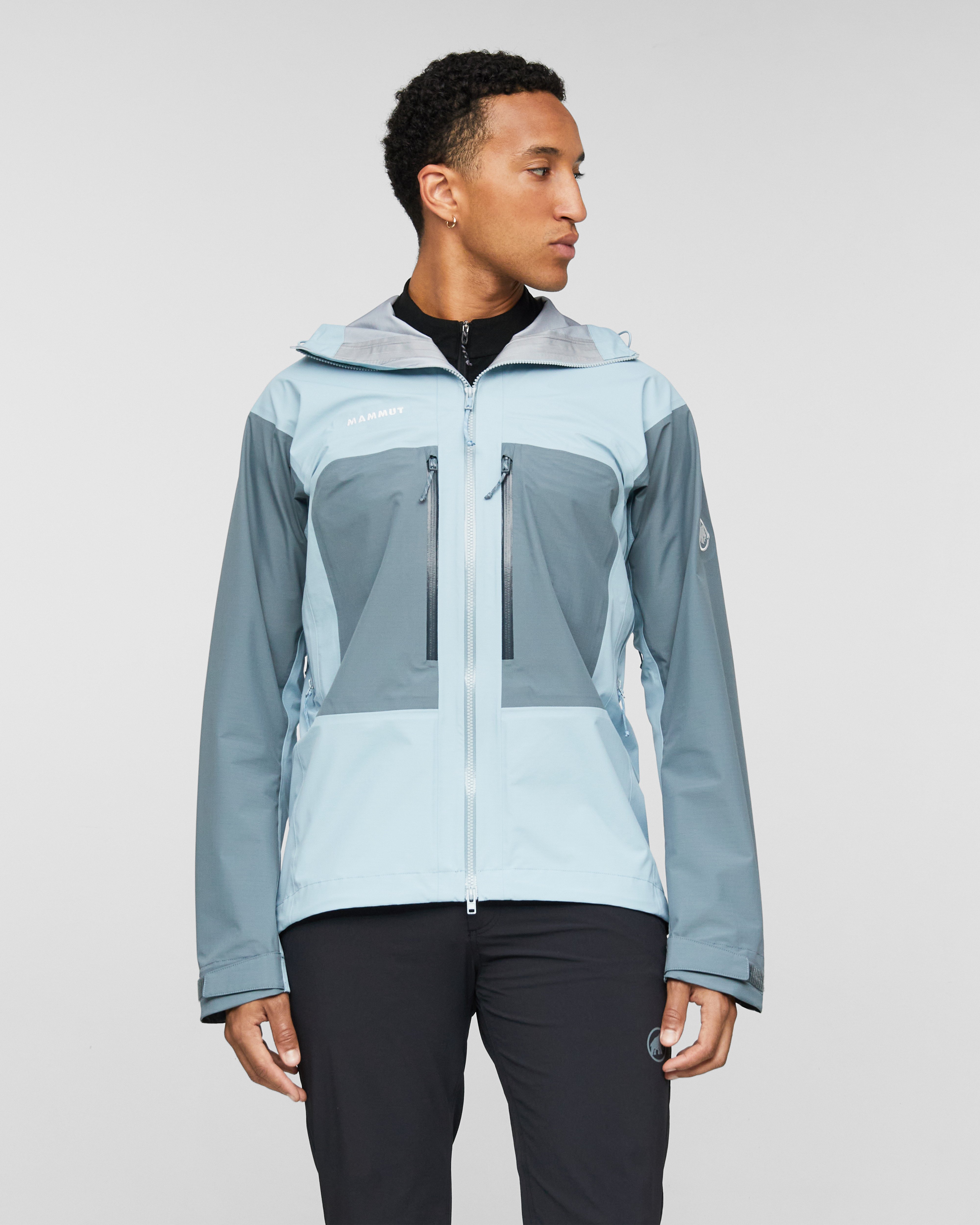 Mammut Taiss HS Hooded Jacket Men, nebla-strata - Nebla-strata - Model front view
