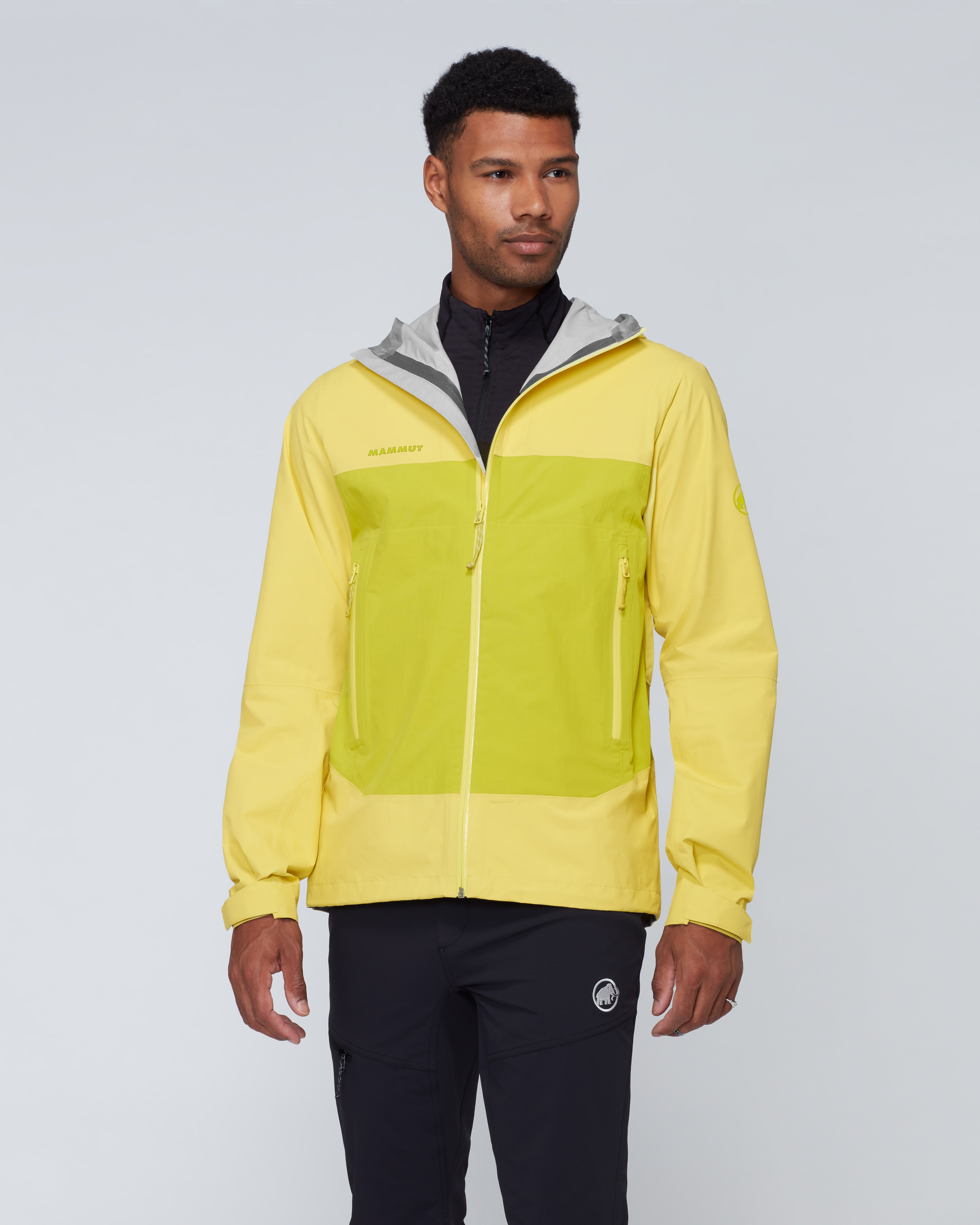 Mammut Crag HS Hooded Jacket Men, holunder-acacia - Holunder-acacia - Model front view