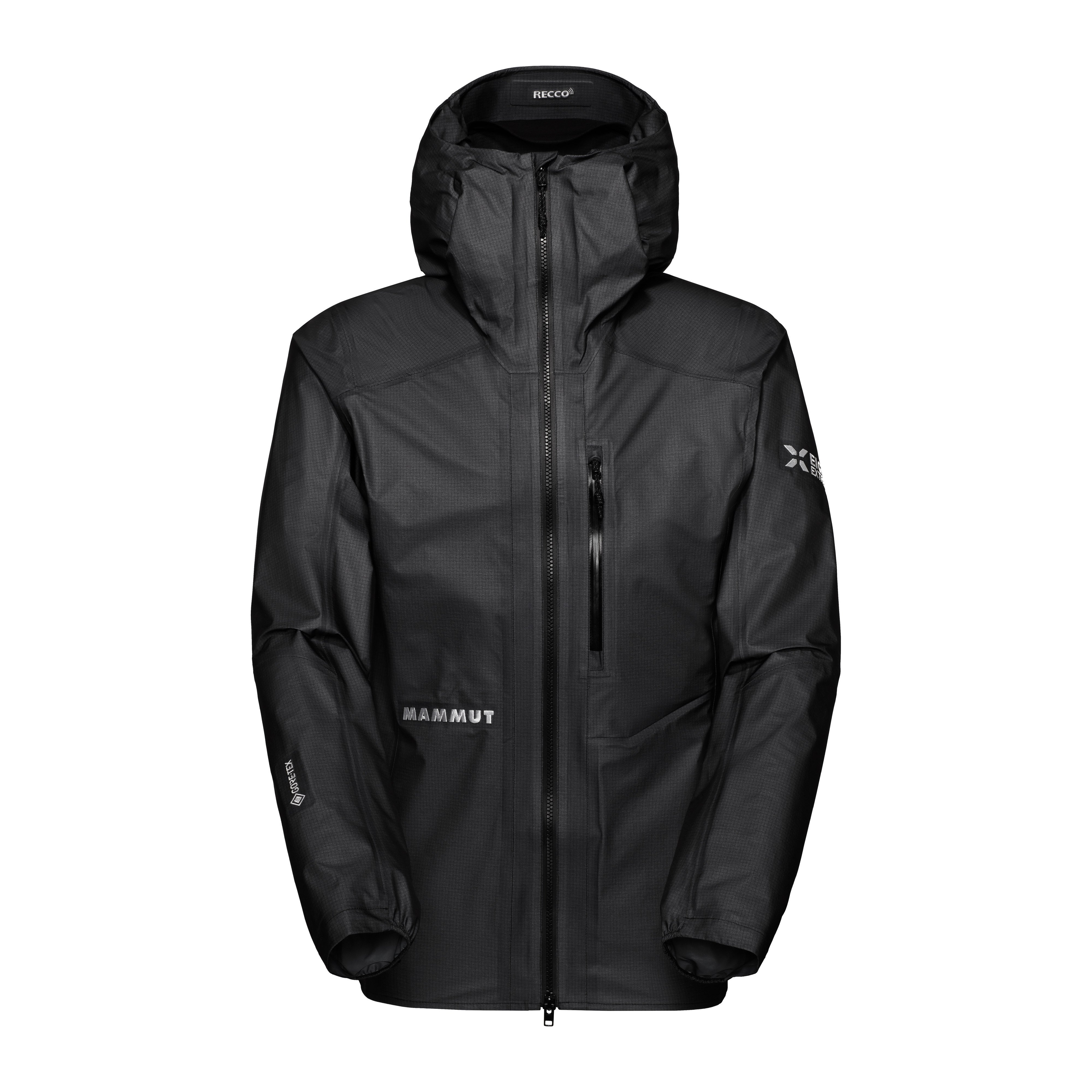 Mammut Eiger Nordwand Light HS Hooded Jacket Men - Black/Eiger orange-eiger blue/Eiger blue - Thumbnail