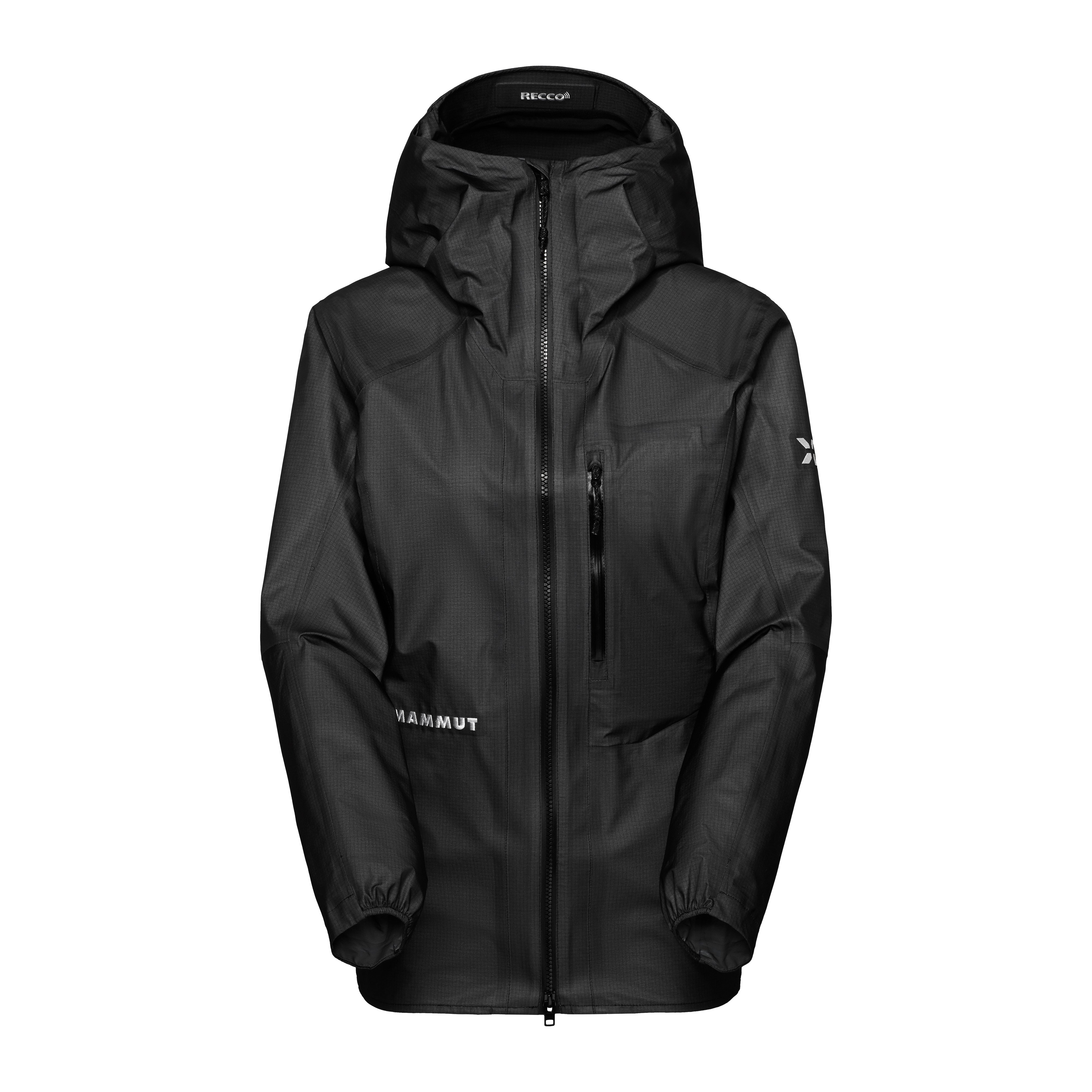 Mammut Eiger Nordwand Light HS Hooded Jacket Women - Black/Eiger orange-eiger blue/Savu/Eiger blue - Thumbnail