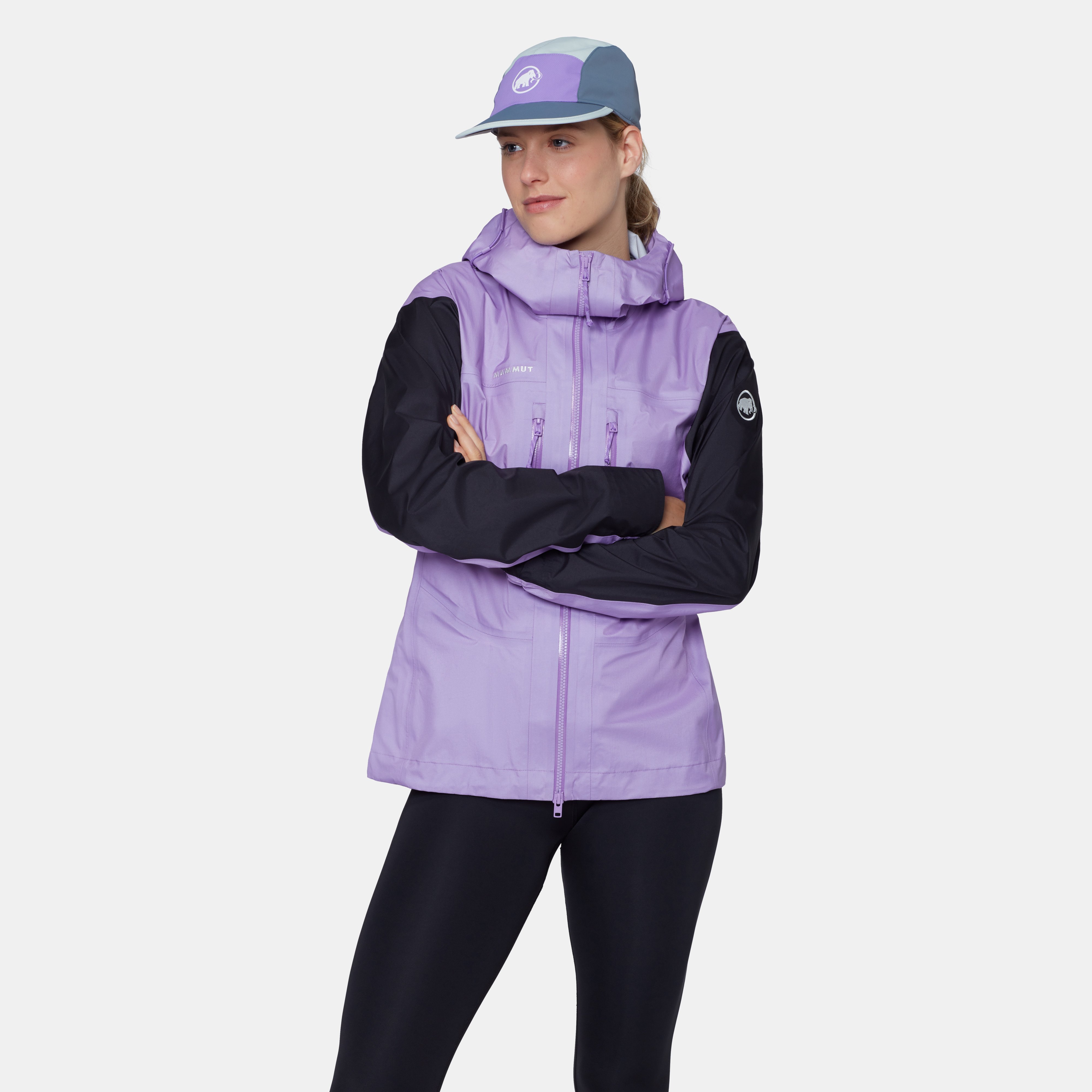 Mammut Taiss Light HS Hooded Jacket Women, lavandin-black - Lavandin-black