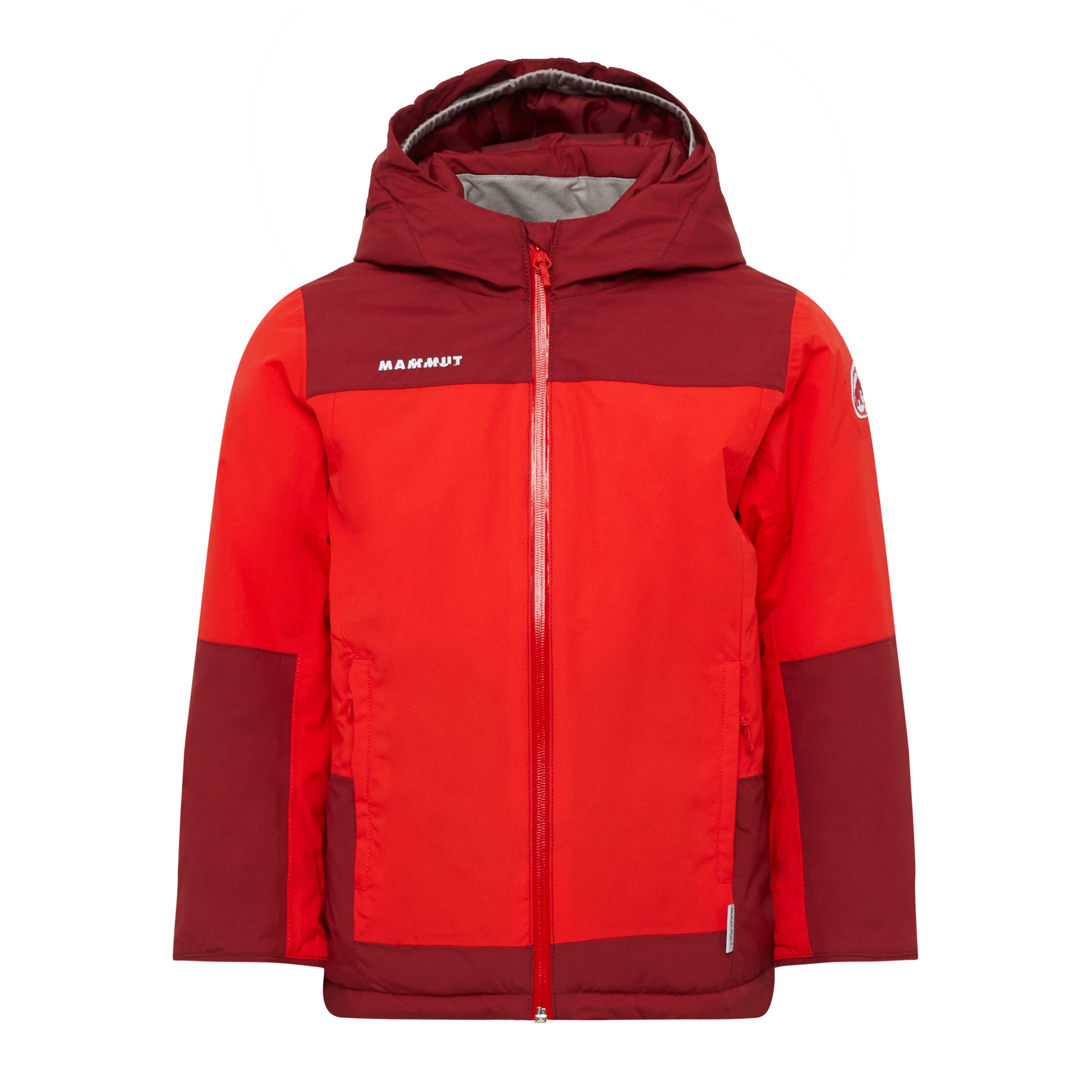 Mammut Treeline HS Thermo Hooded Jacket Kids - Mammut red-dark mammut red/Paloja/Willow-marsh/Tschiel-marine - Thumbnail