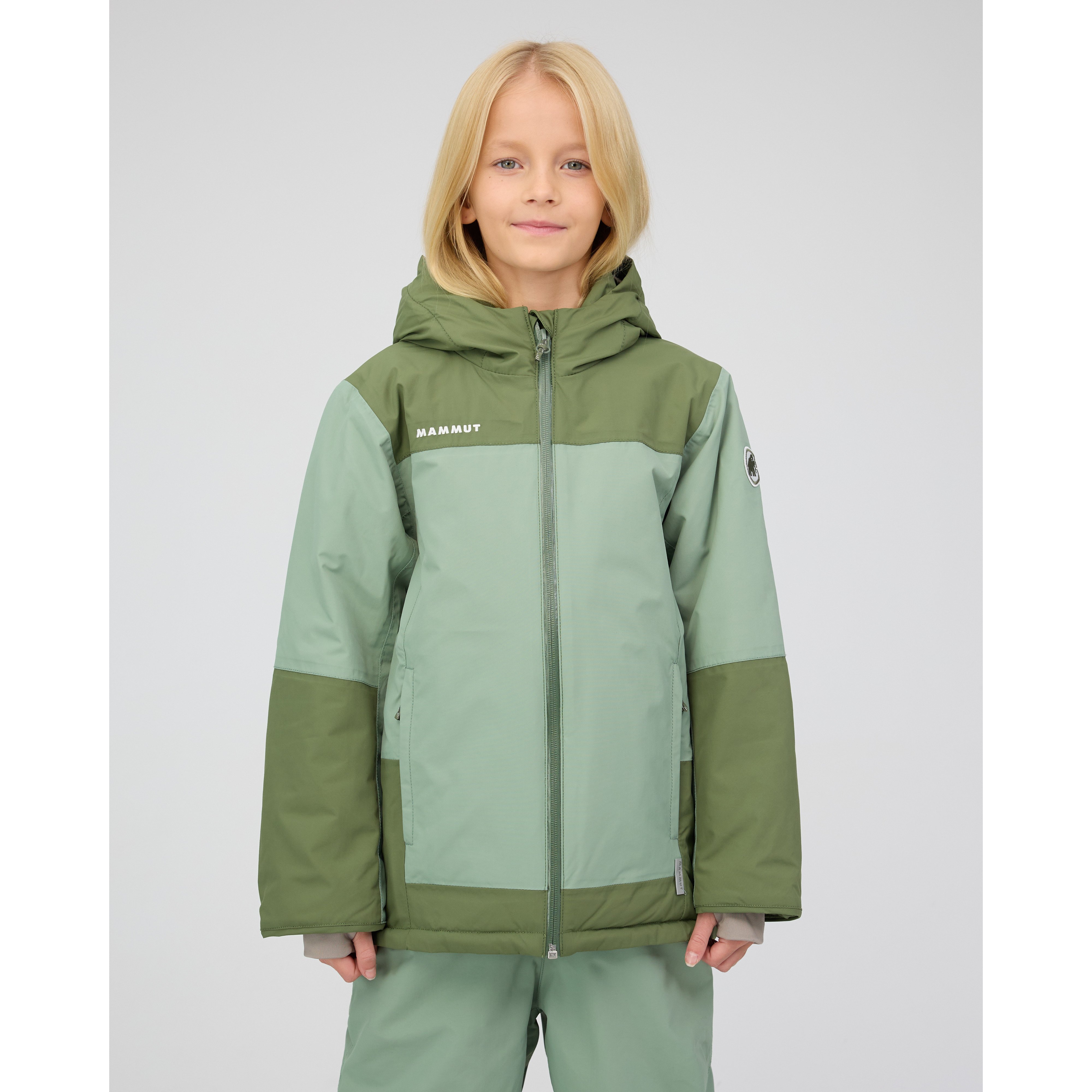 Mammut Treeline HS Thermo Hooded Jacket Kids - willow-marsh, XL - Willow-marsh