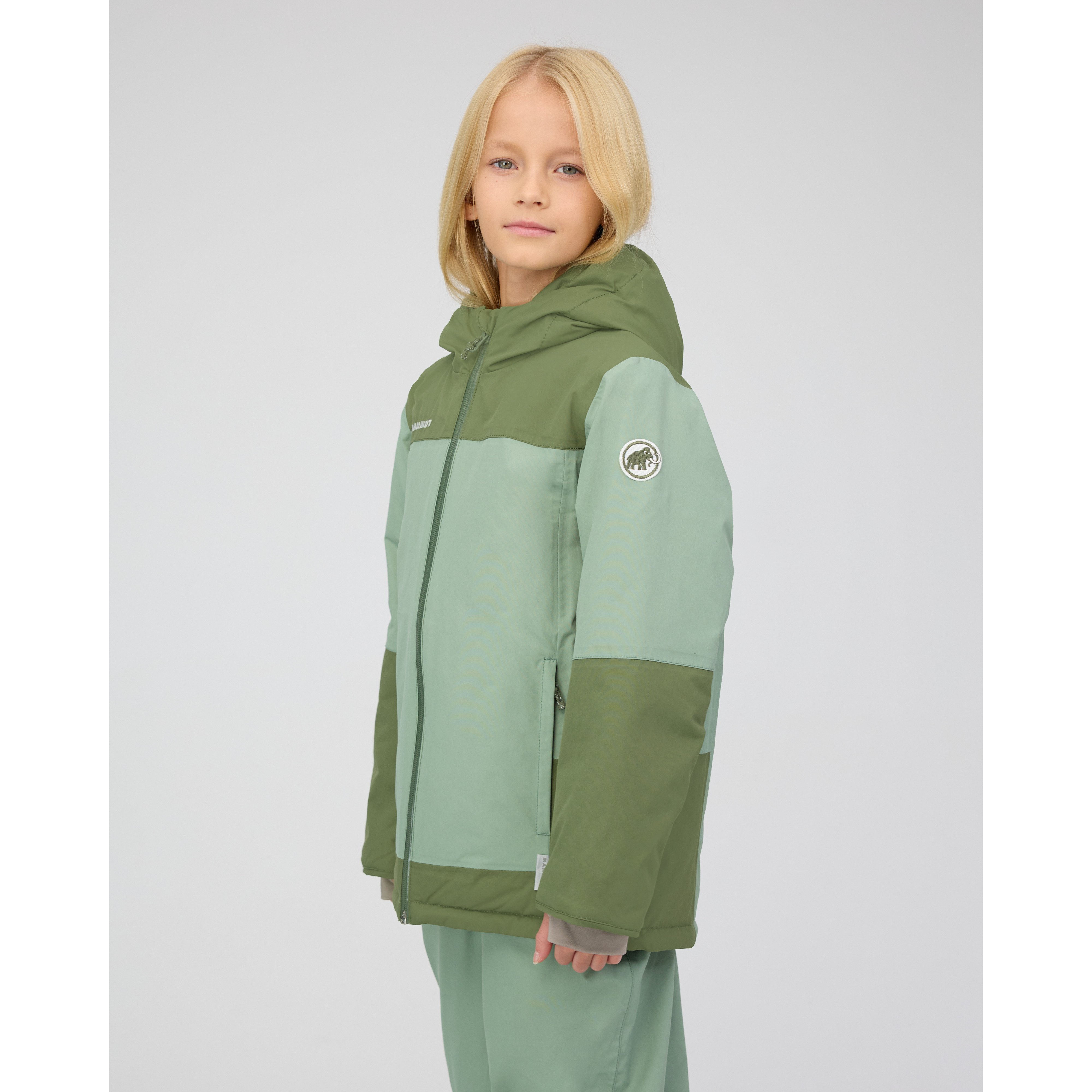Mammut Treeline HS Thermo Hooded Jacket Kids - willow-marsh, XL - Willow-marsh