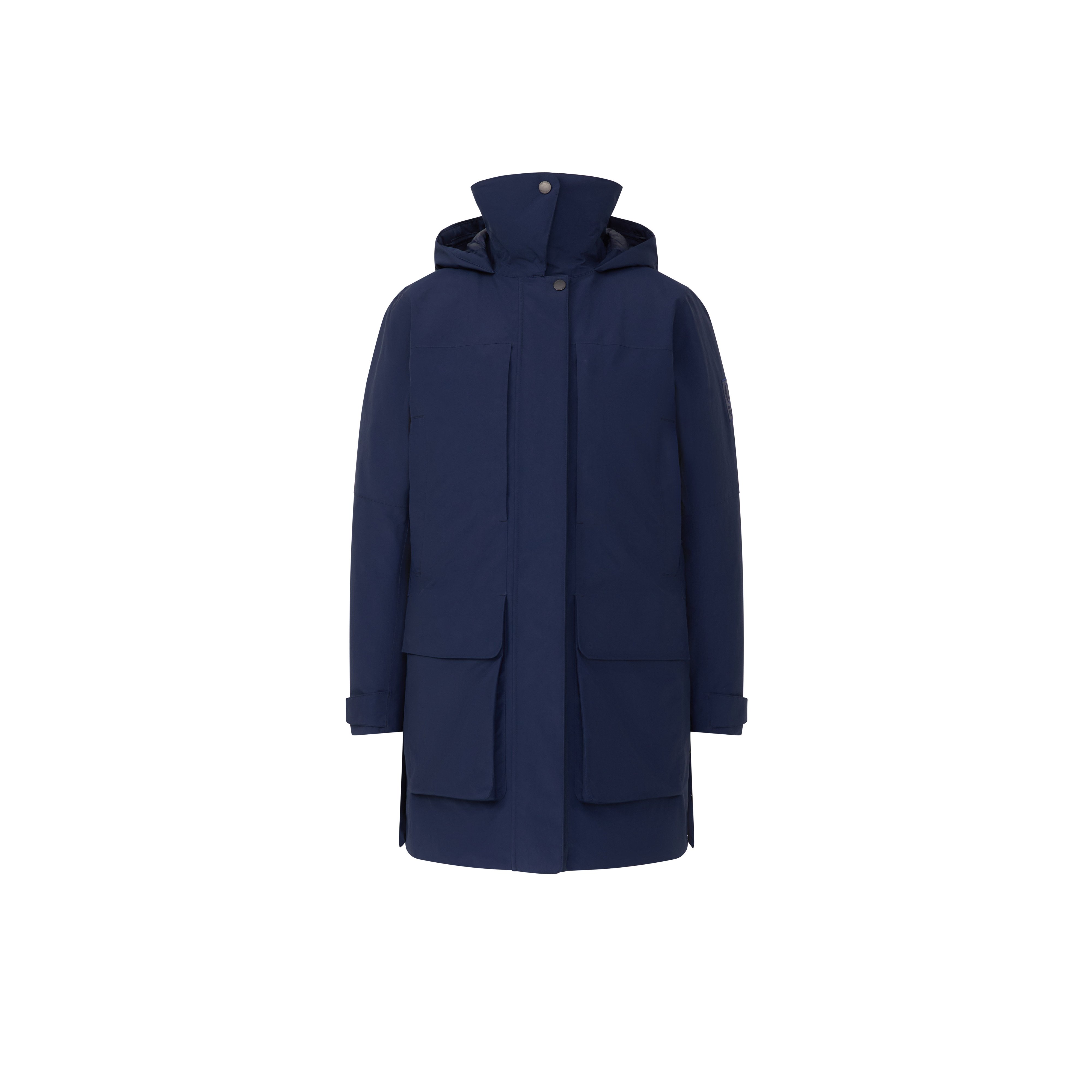 Mammut Alps HS Thermo Hooded Parka Women - Black/Marine/Soil - Thumbnail