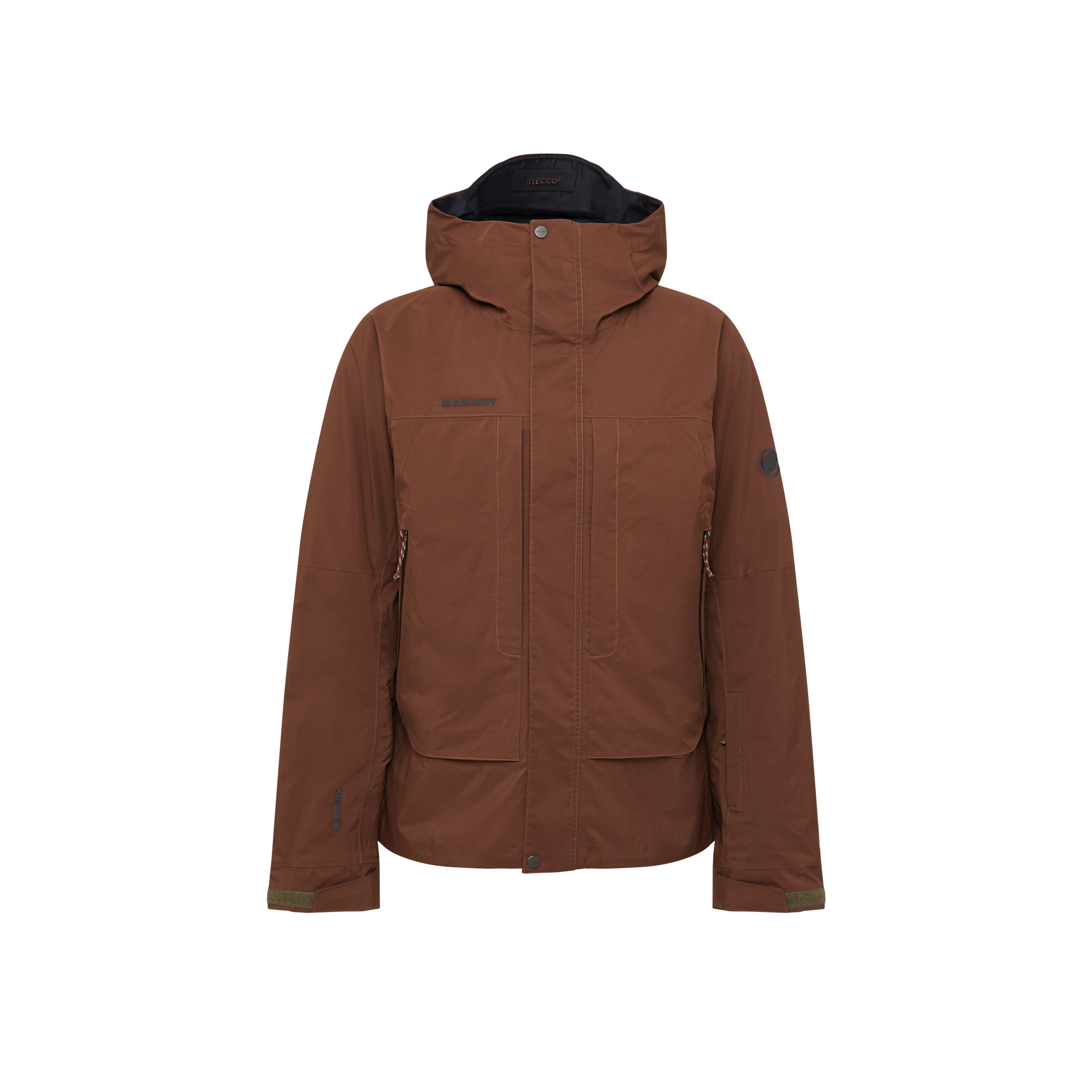 Mammut Haldigrat GTX HS Thermo Hooded Jacket Men - Black/Soil/Glatsch/Muntan-baselgia/Nebla-strata - Thumbnail