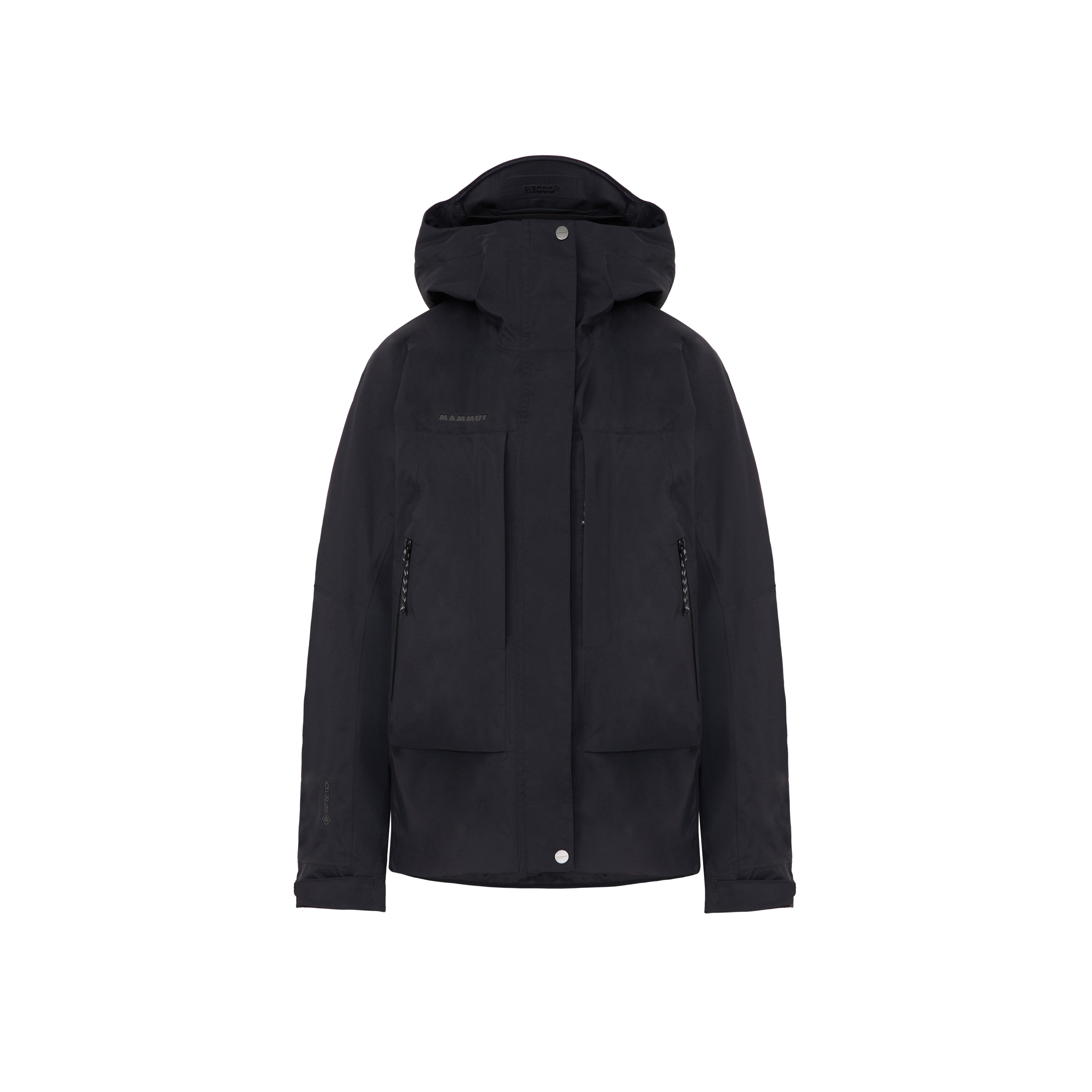 Mammut Haldigrat GTX HS Thermo Hooded Jacket Women - Black/Soil/Glatsch/Muntan-baselgia/Nebla-strata - Thumbnail
