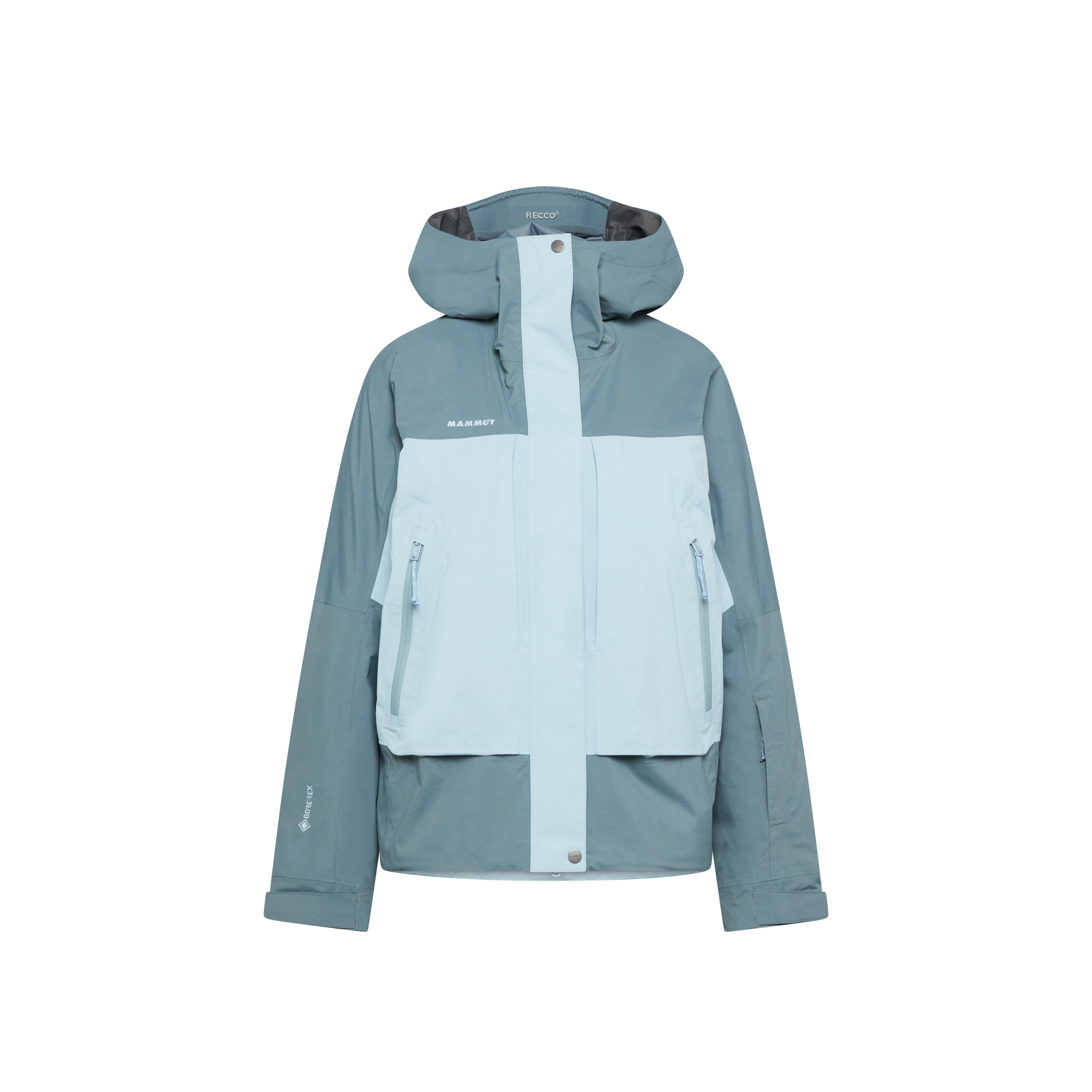 Mammut Haldigrat GTX HS Thermo Hooded Jacket Women - Black/Soil/Glatsch/Muntan-baselgia/Nebla-strata - Thumbnail
