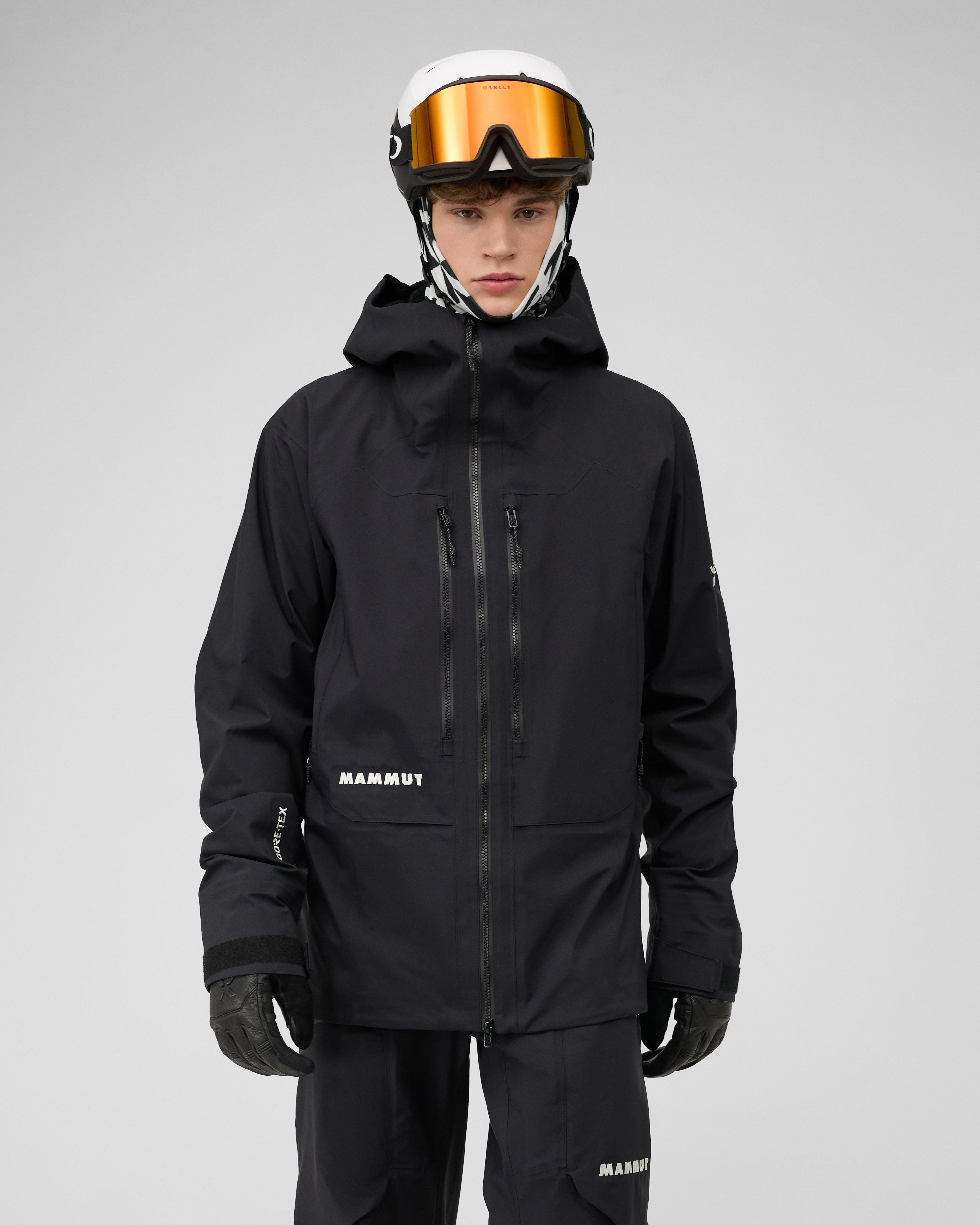 Mammut Eiger Free Advanced HS Hooded Jacket Men, black - Black - Model front view