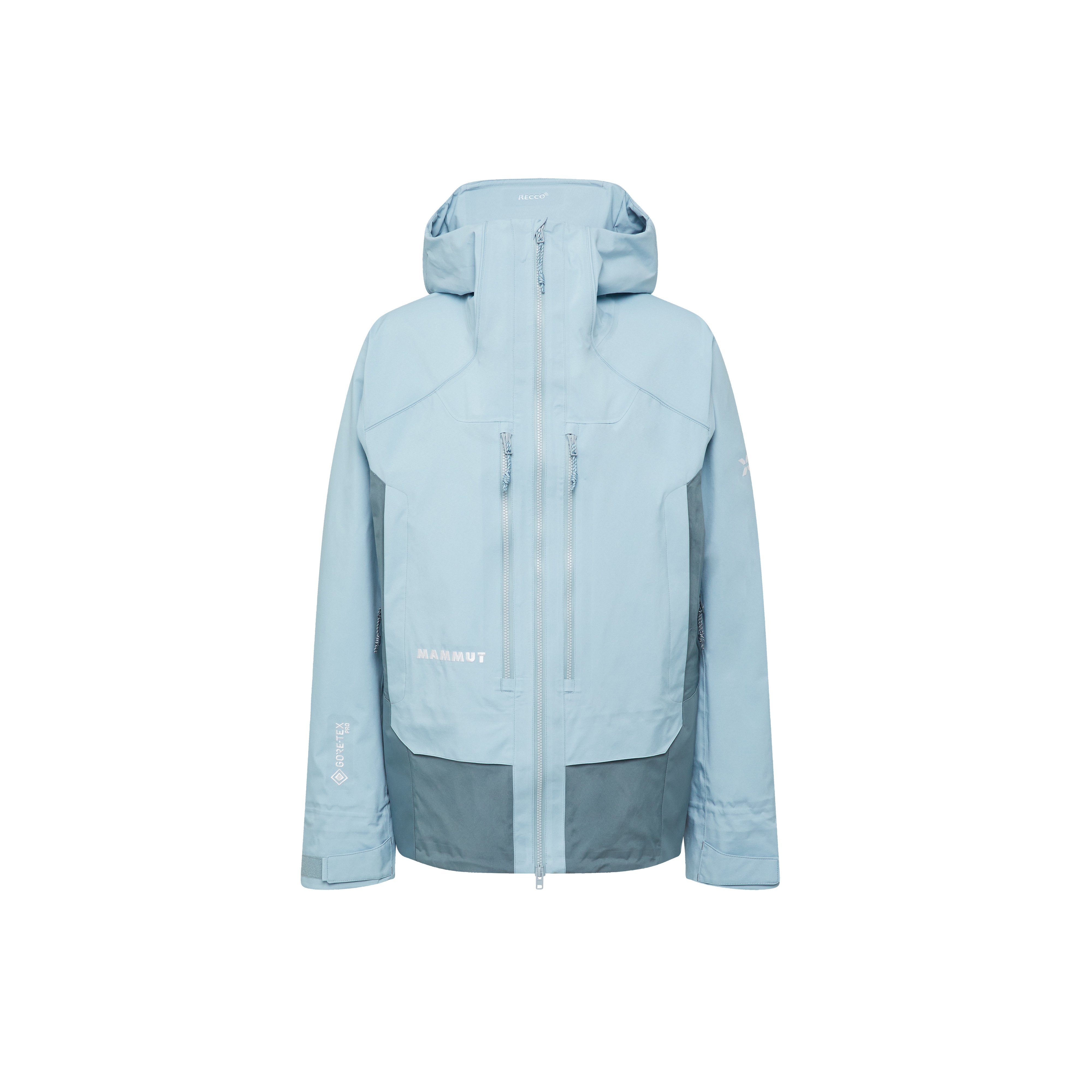 Mammut Eiger Free Pro HS Hooded Jacket Men - Black/Eiger orange-black/Muntan-baselgia/Nebla-strata - Thumbnail