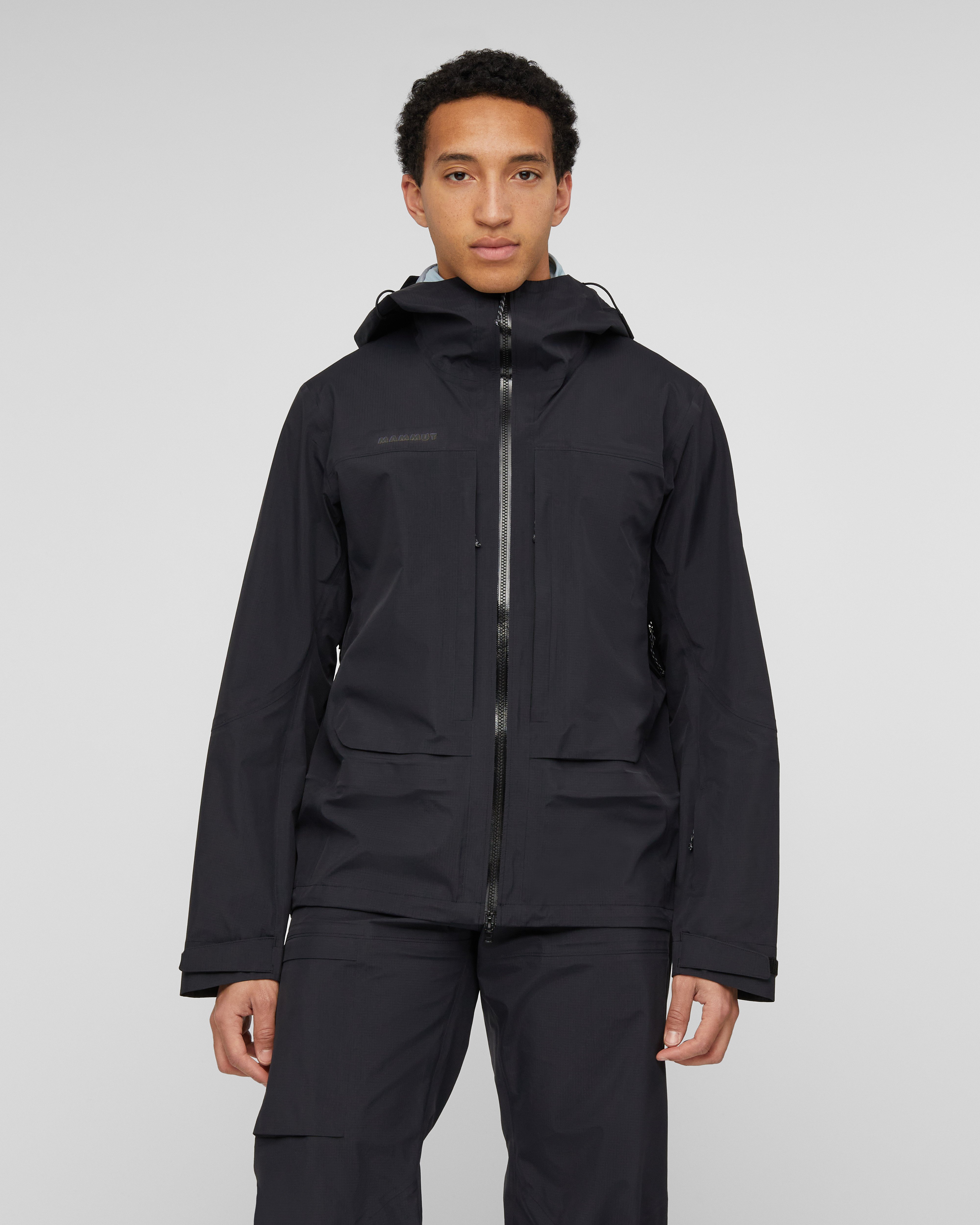 Mammut Skintrack HS Hooded Jacket Men, black - Black - Model front view