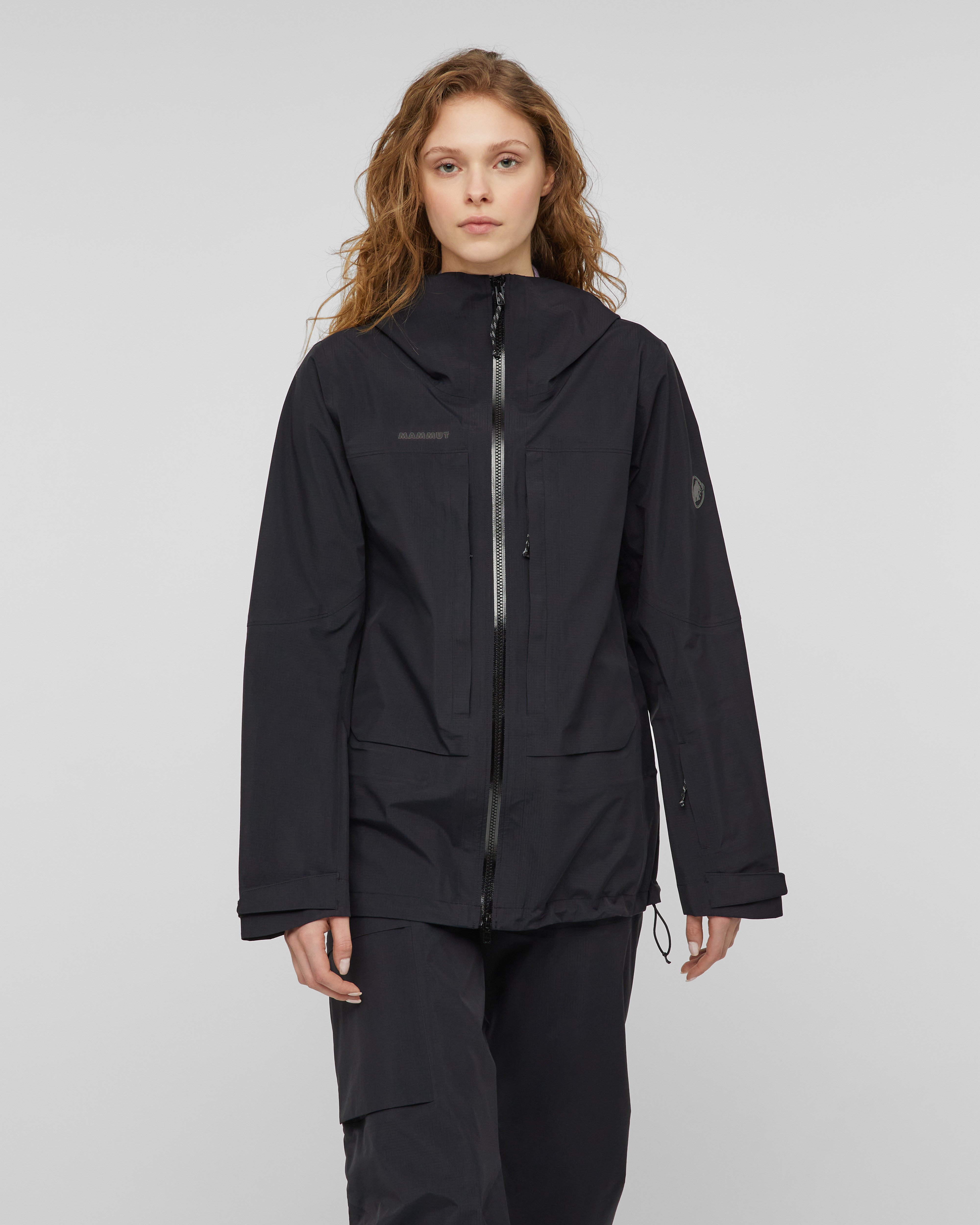 Mammut Skintrack HS Hooded Jacket Women, black - Black - Model front view