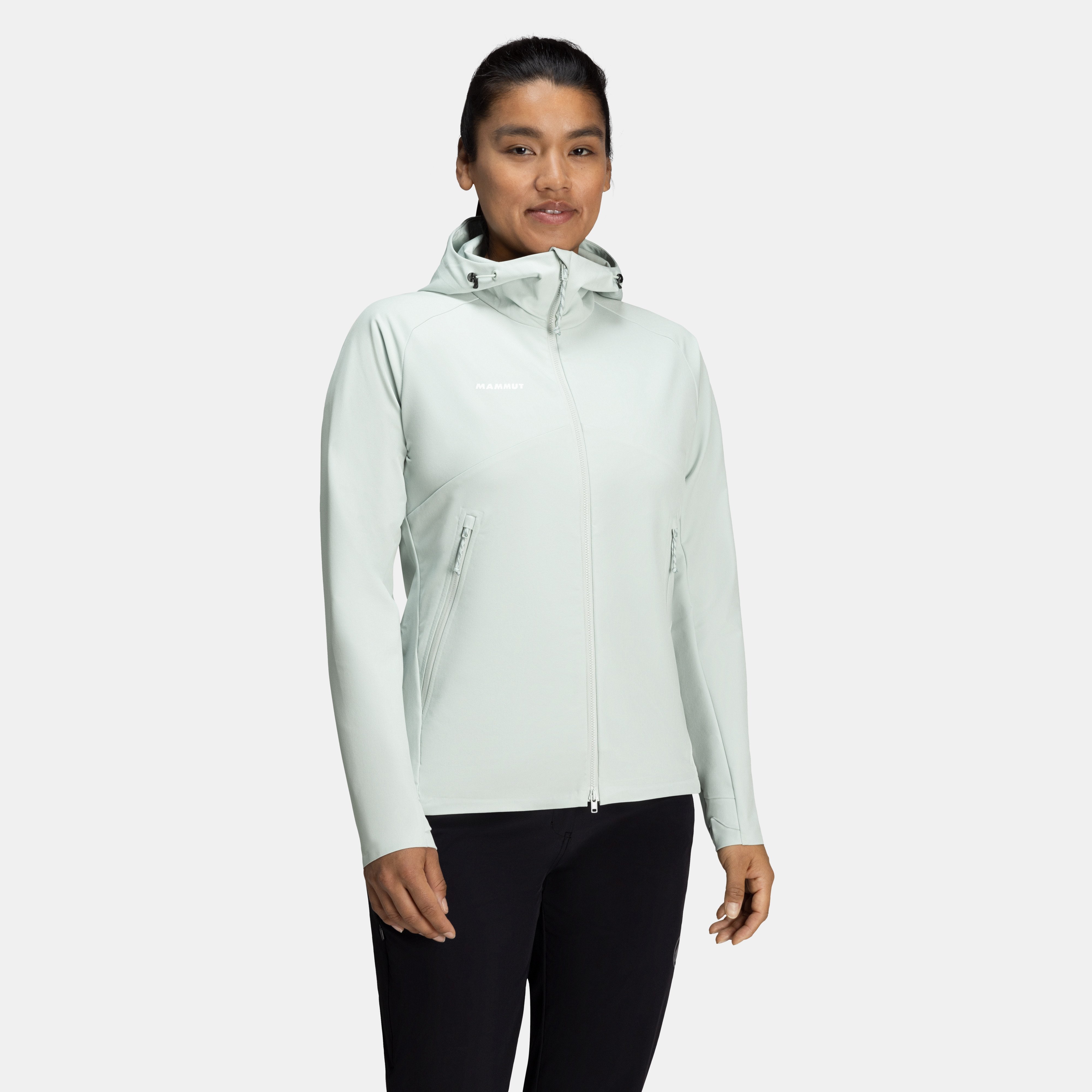 Mammut Macun 2.0 SO Hooded Jacket AF Women, silver sage - Silver sage