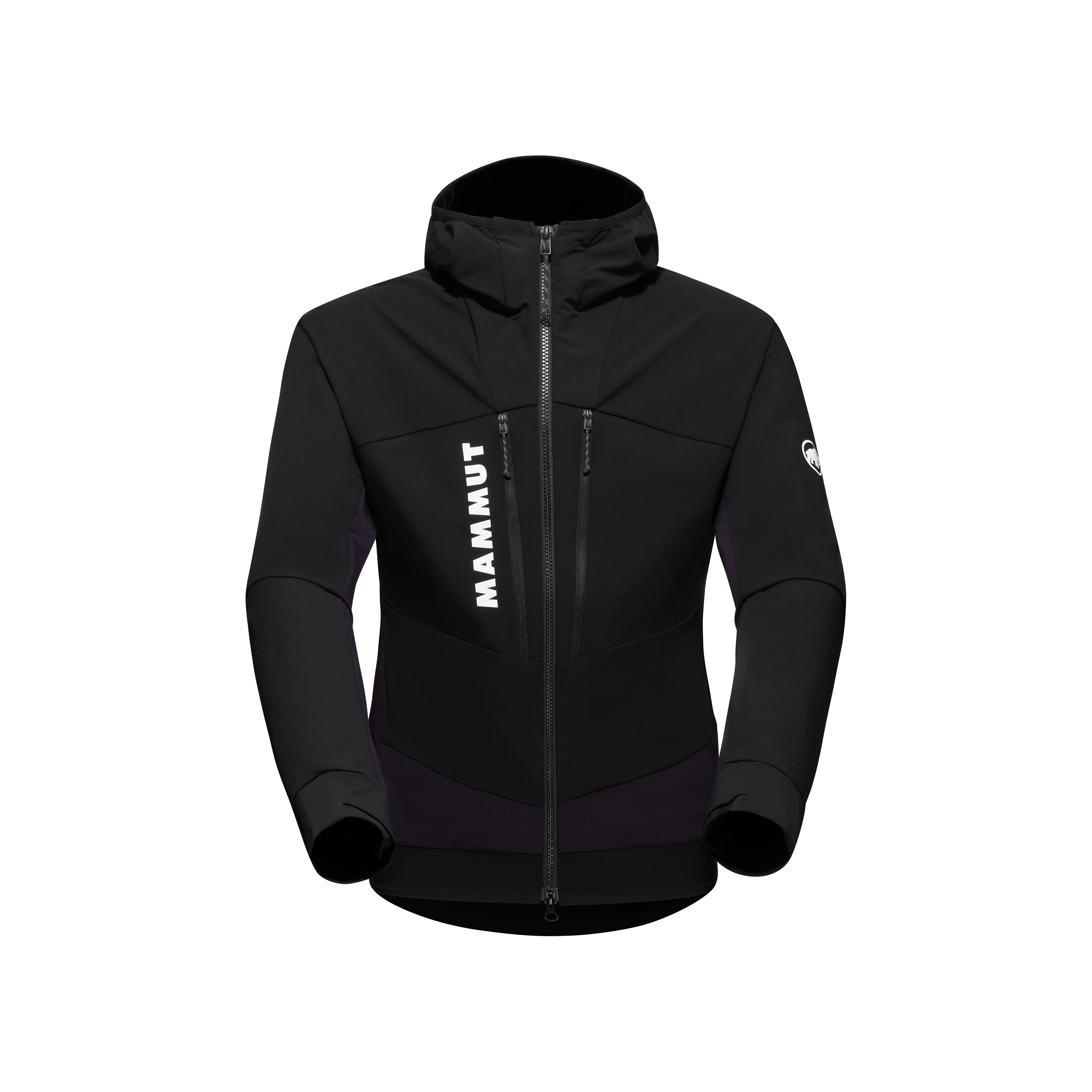 Mammut Aenergy SO Hybrid Hooded Jacket Men - Black/Black-vibrant orange/Silver sage-black/Brick-black/Hot red-marine/Savannah-black/Highlime-marine/Dark jade-woods/Ice-marine/Deep ice-marine/Glacier blue-black - Thumbnail