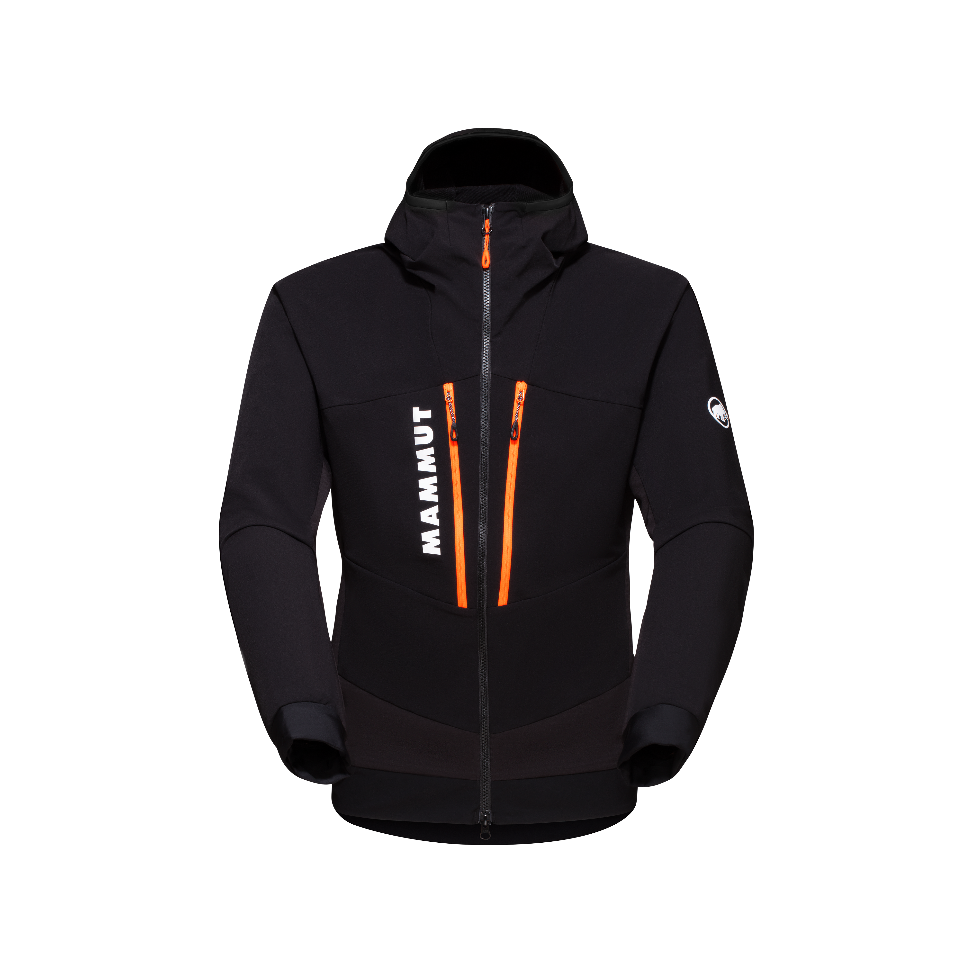 Aenergy SO Hybrid Hooded Jacket Men - black-vibrant orange, XXL thumbnail