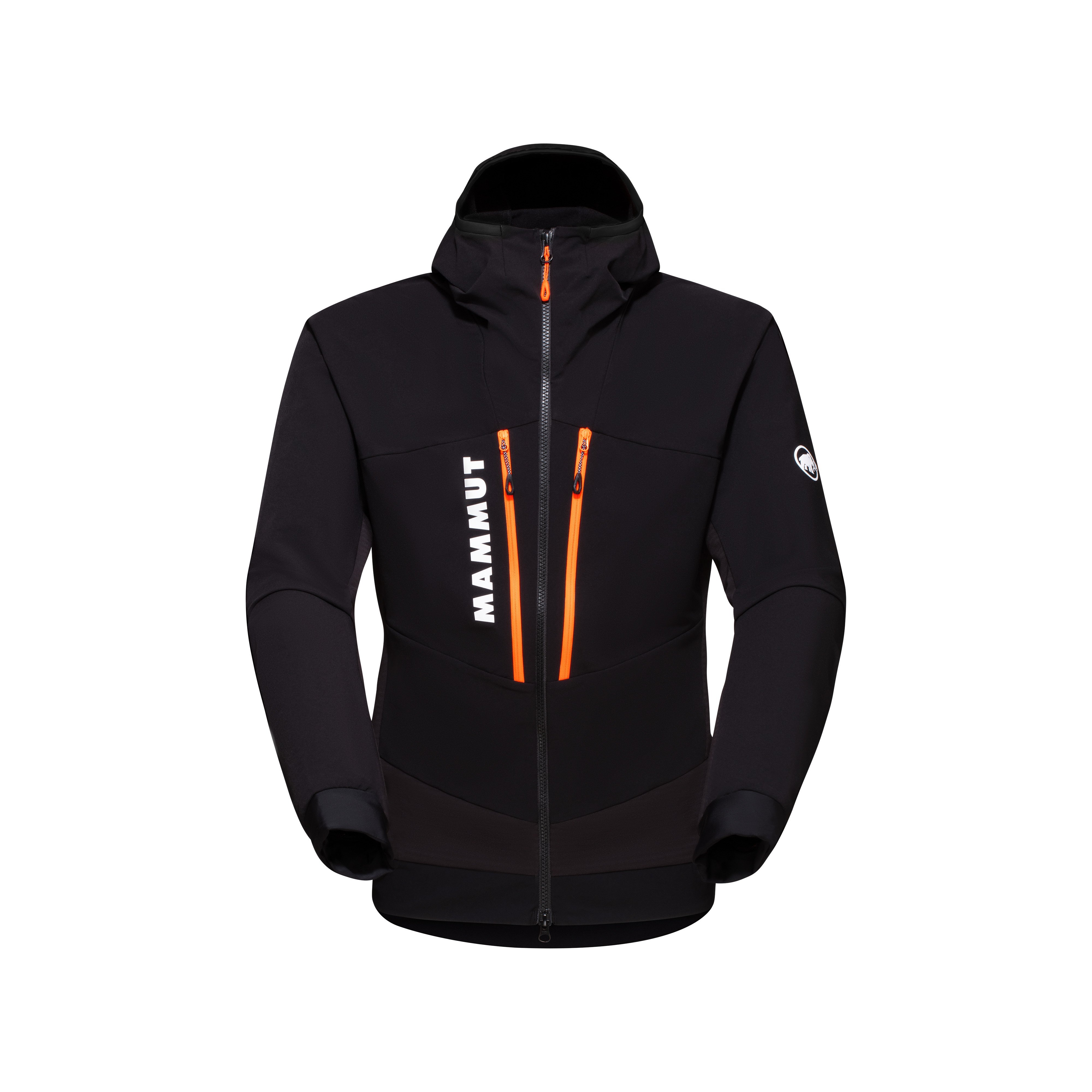 Aenergy SO Hybrid Hooded Jacket Men - black-vibrant orange, XXL thumbnail