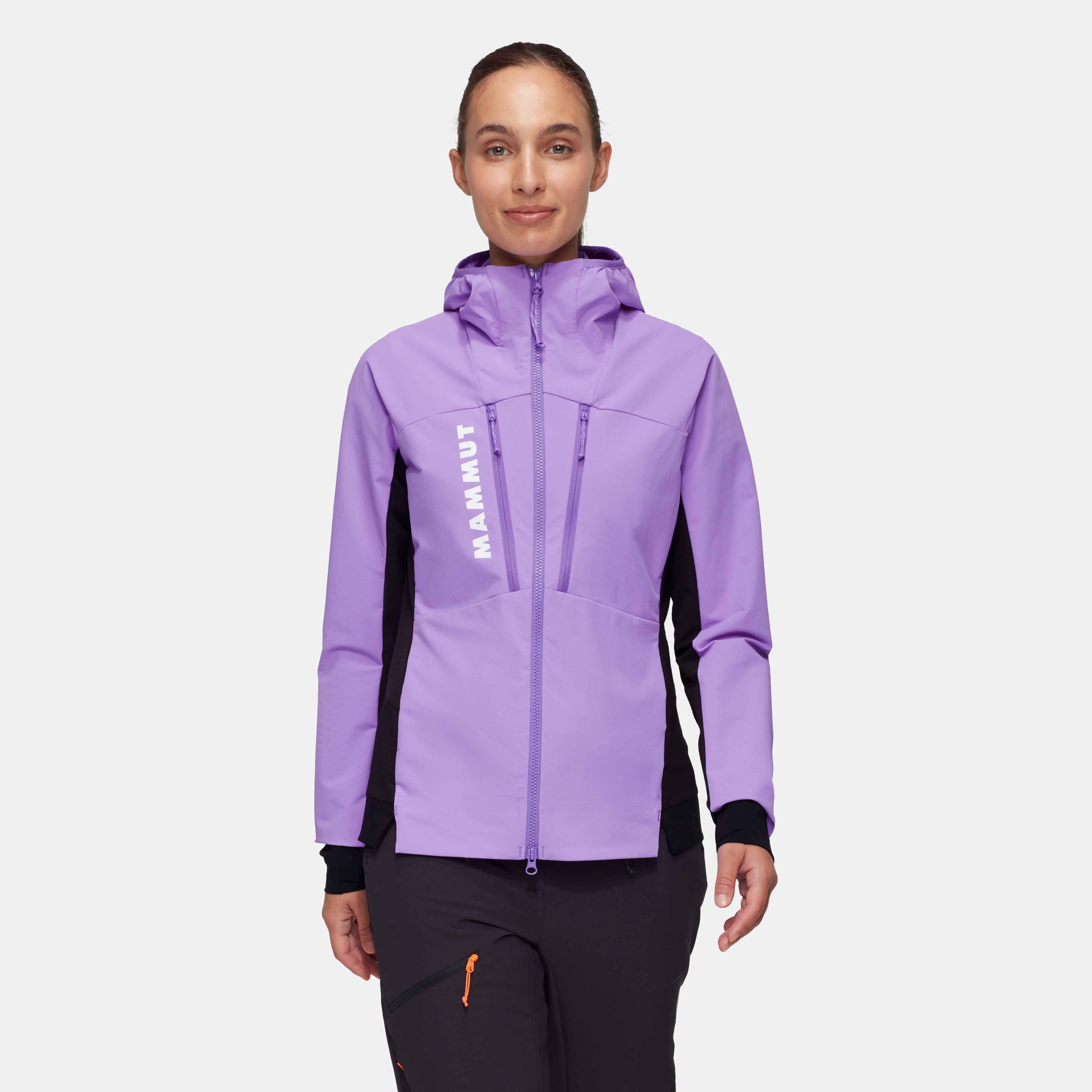 Mammut Aenergy SO Hybrid Hooded Jacket Women, lavandin-black - Lavandin-black