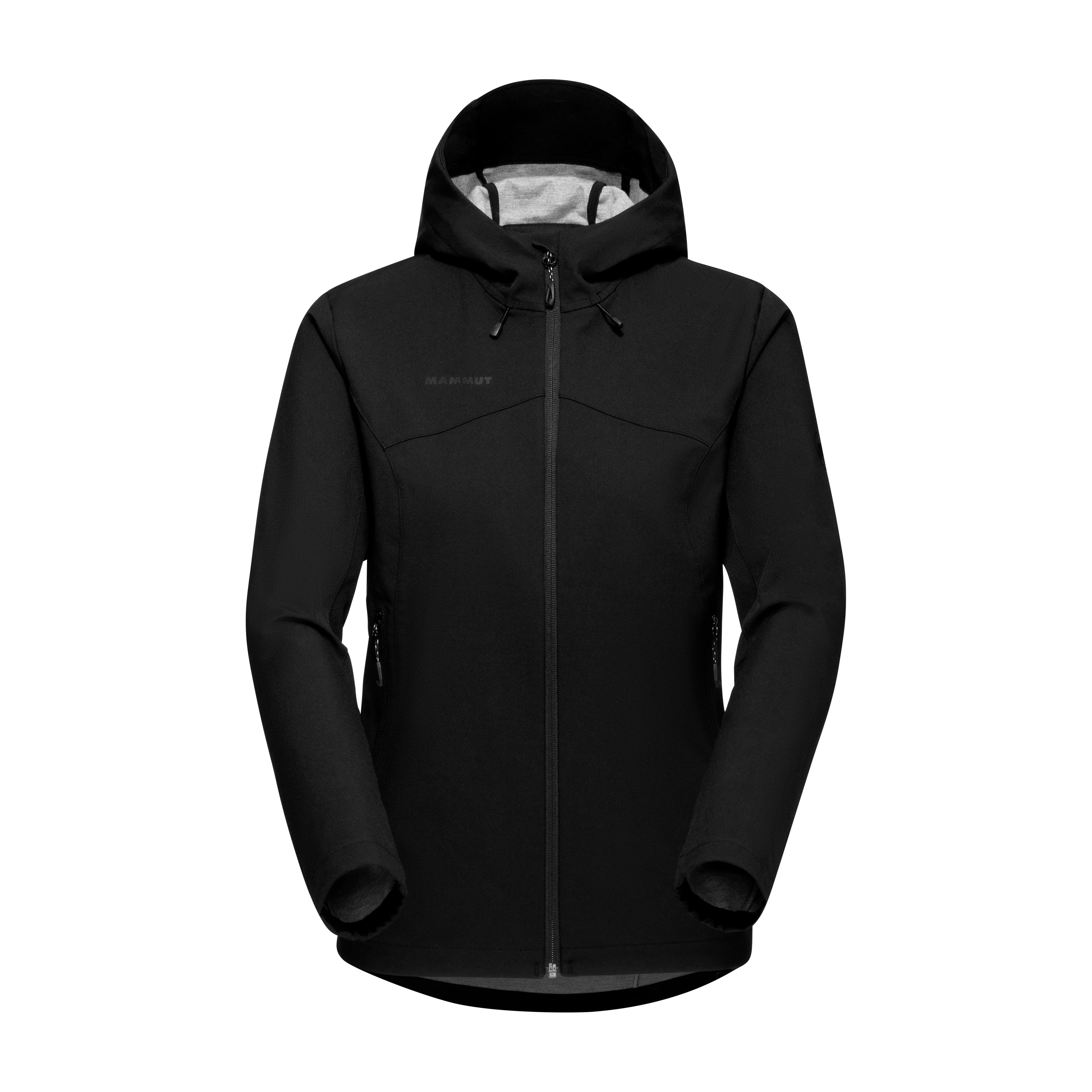 Mammut Corporate SO Hooded Jacket Women - temp - Black/Steel/Lava/Marine - Thumbnail