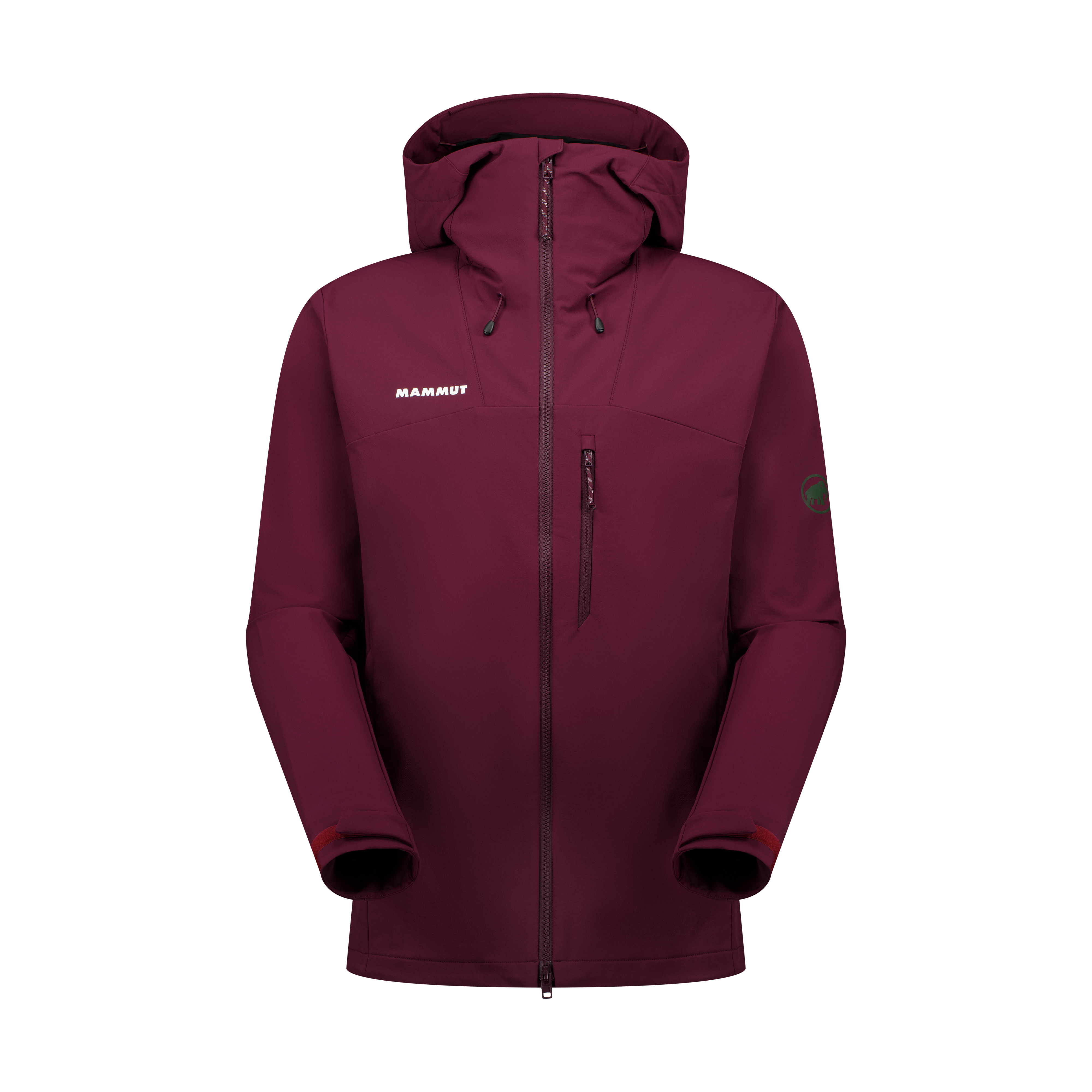 Mammut Trekkers SO Hooded Jacket AF Men, vin - Vin - Thumbnail