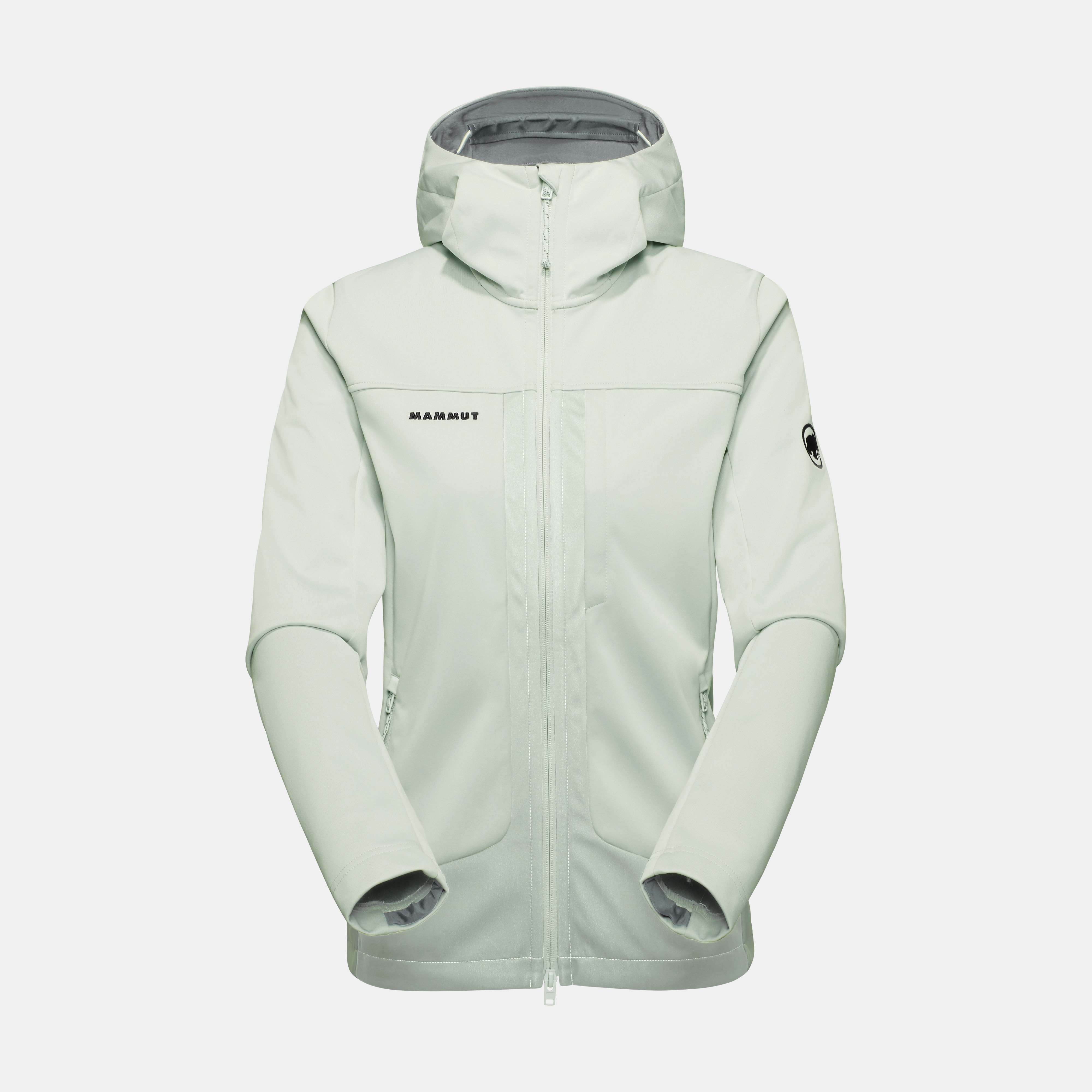 Mammut Ultimate VIII SO Hooded Jacket Women, silver sage - Silver sage