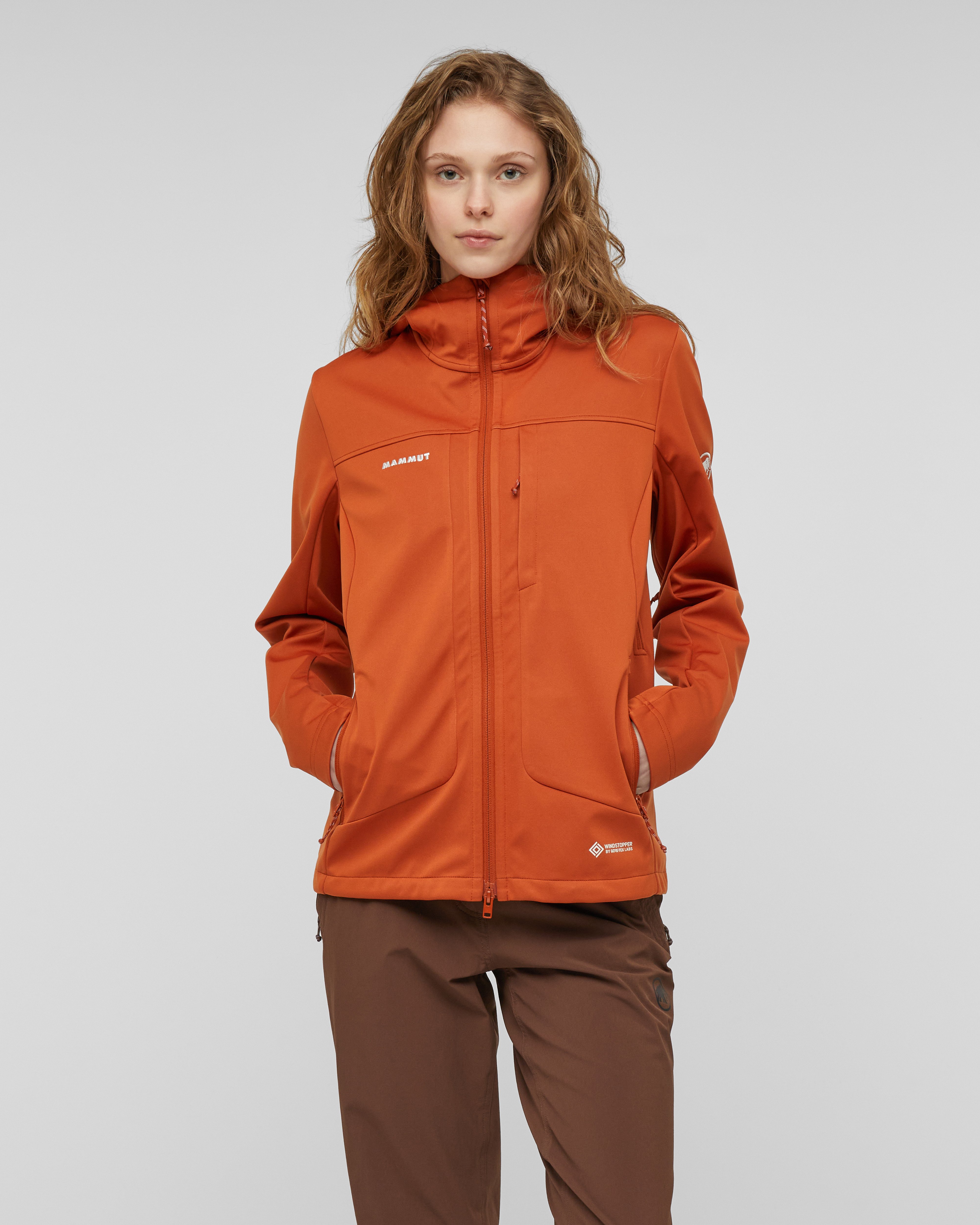 Mammut Ultimate VIII SO Hooded Jacket Women, autumn larice - Autumn larice - Model front view