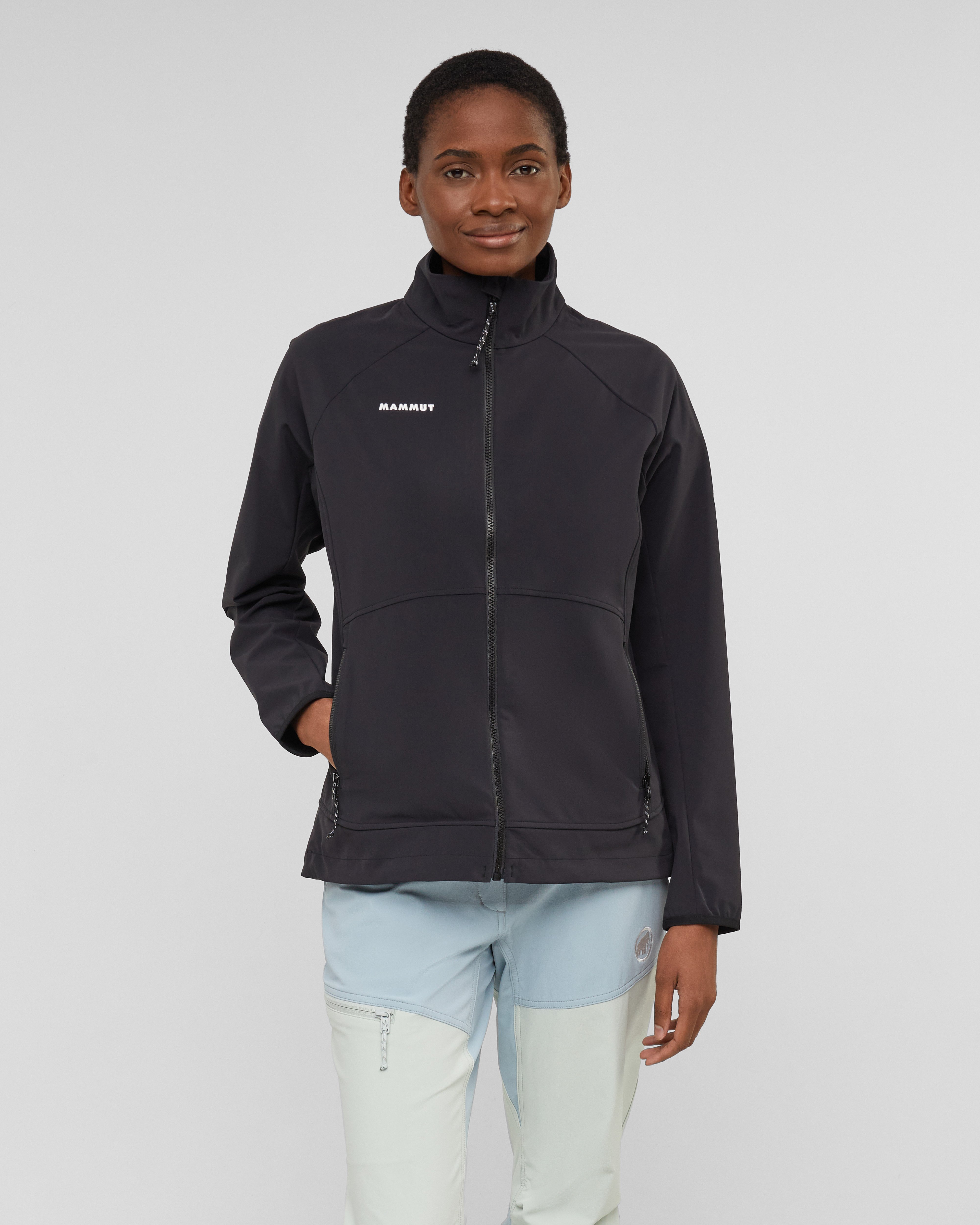 Mammut Mtn. Pro 2.0 SO Jacket Women, black - Black - Model front view