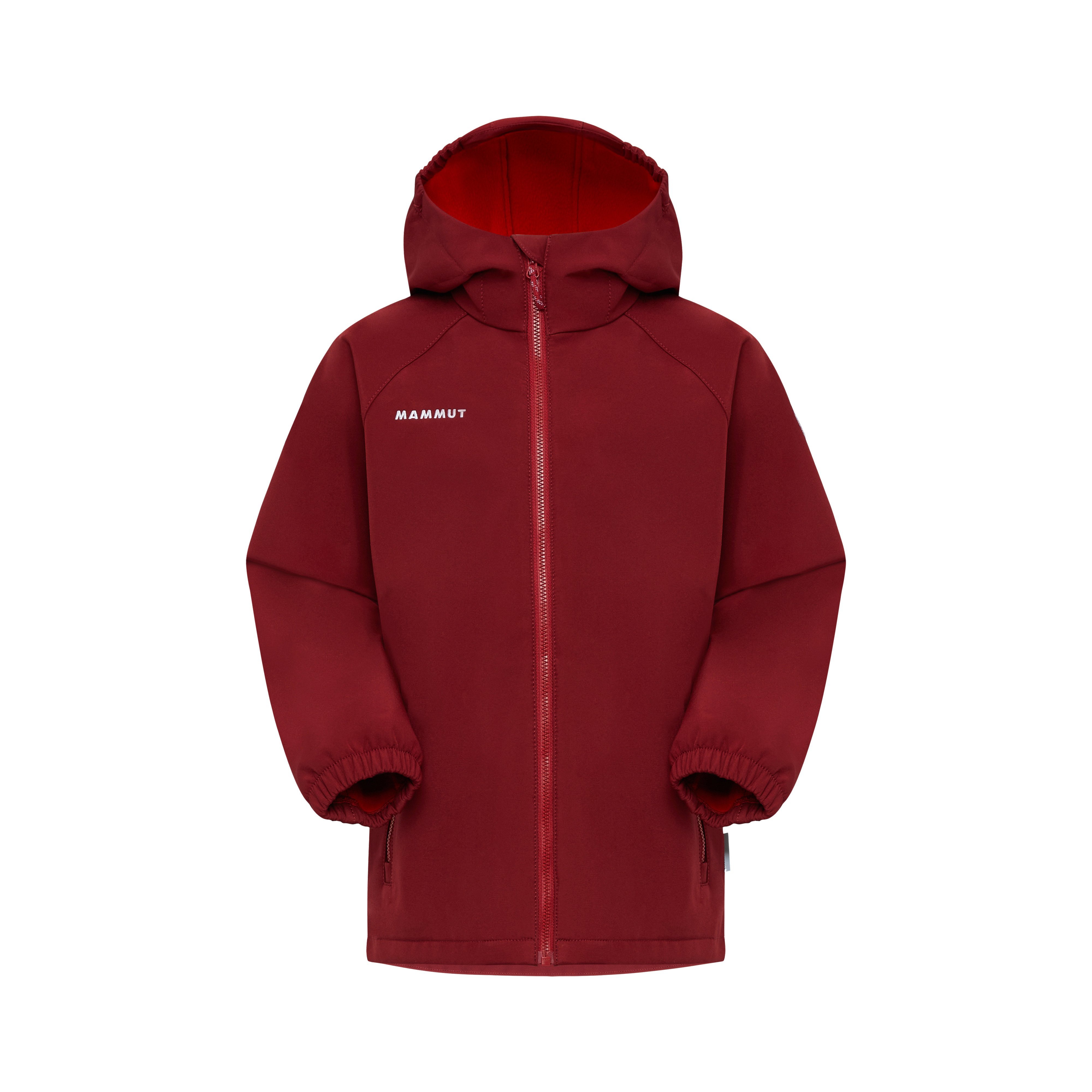 Mammut Ultimate Comfort SO Hooded Jacket Kids - Arnica/Dark mammut red/Willow/Tschiel - Thumbnail