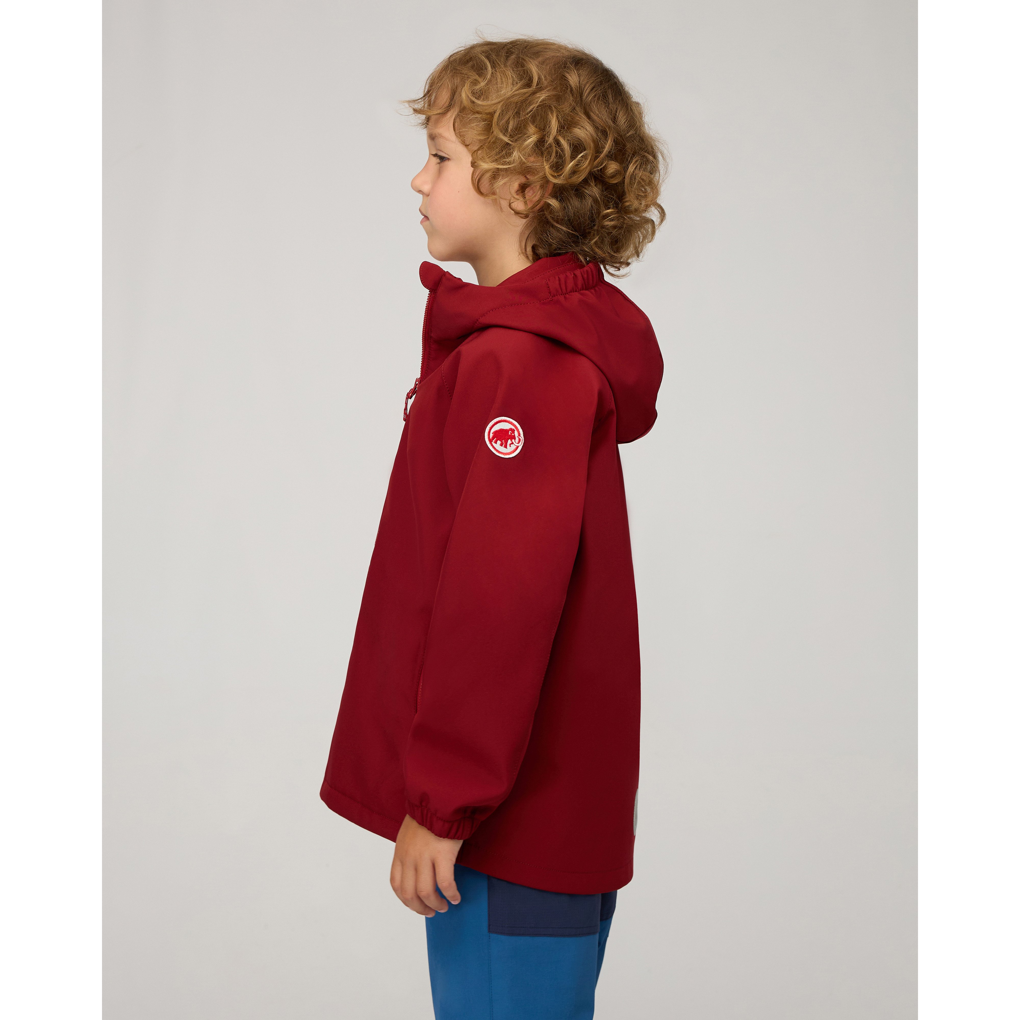 Mammut Ultimate Comfort SO Hooded Jacket Kids, dark mammut red - Dark mammut red
