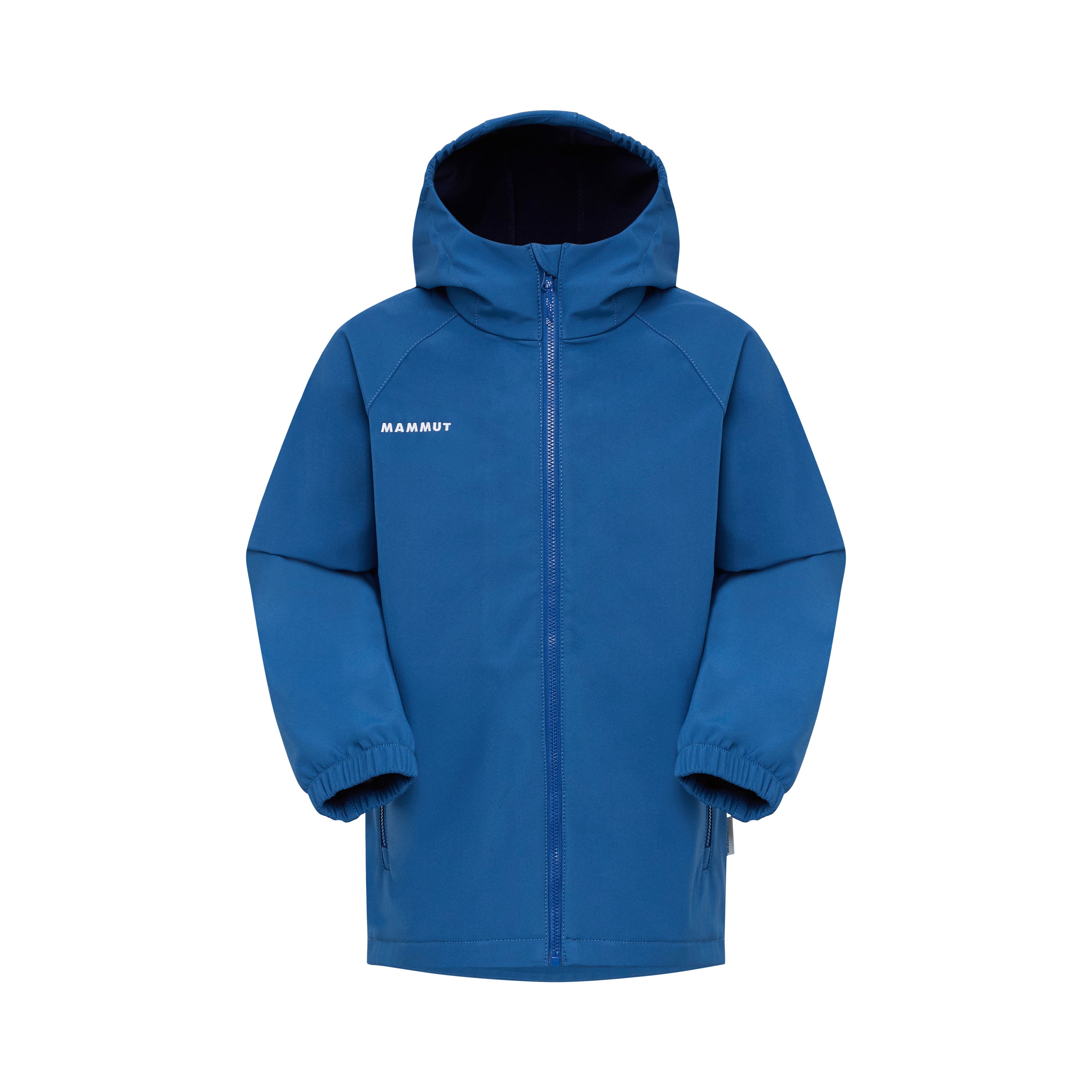 Mammut Ultimate Comfort SO Hooded Jacket Kids - Arnica/Dark mammut red/Willow/Tschiel - Thumbnail
