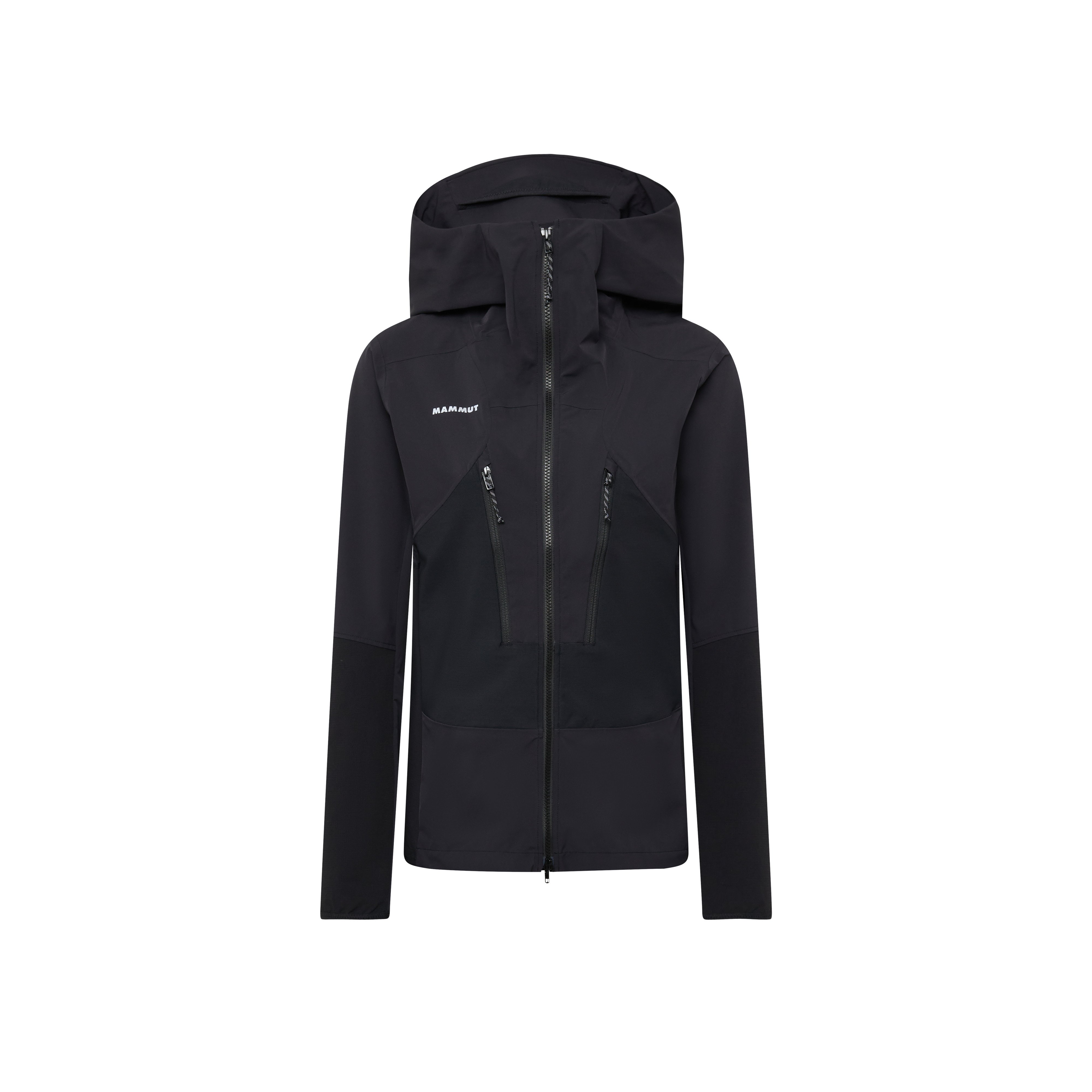 Mammut Aenergy Pro SO Hybrid Hooded Jacket Women - Black/Acacia-holunder/Mammut red-dark mammut red/Muntan-baselgia/Nebla-strata - Thumbnail