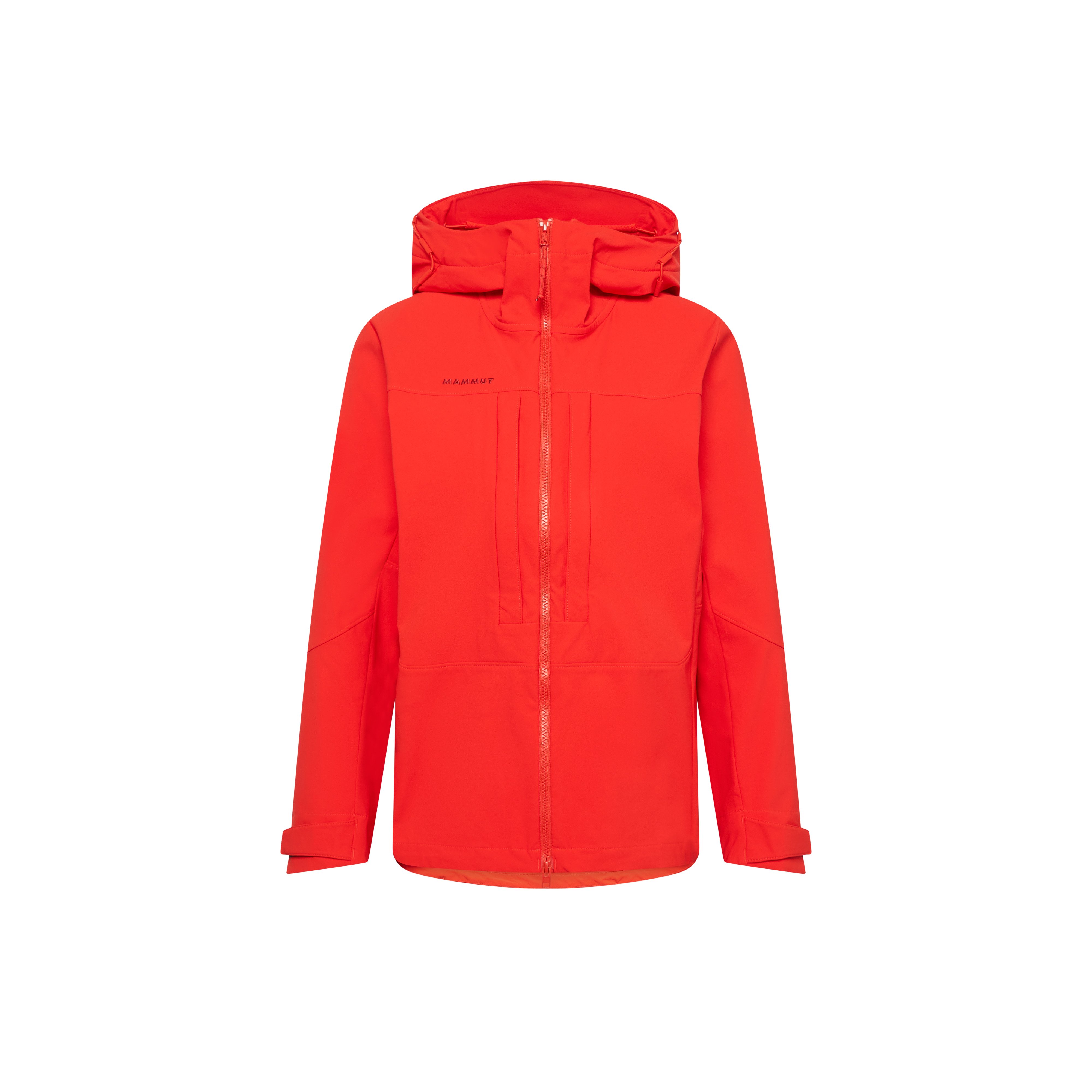 Mammut Skintrack SO Hooded Jacket Women - Black/Mammut red/ paloja/Mira/Bronz-aur/Nebla-strata - Thumbnail