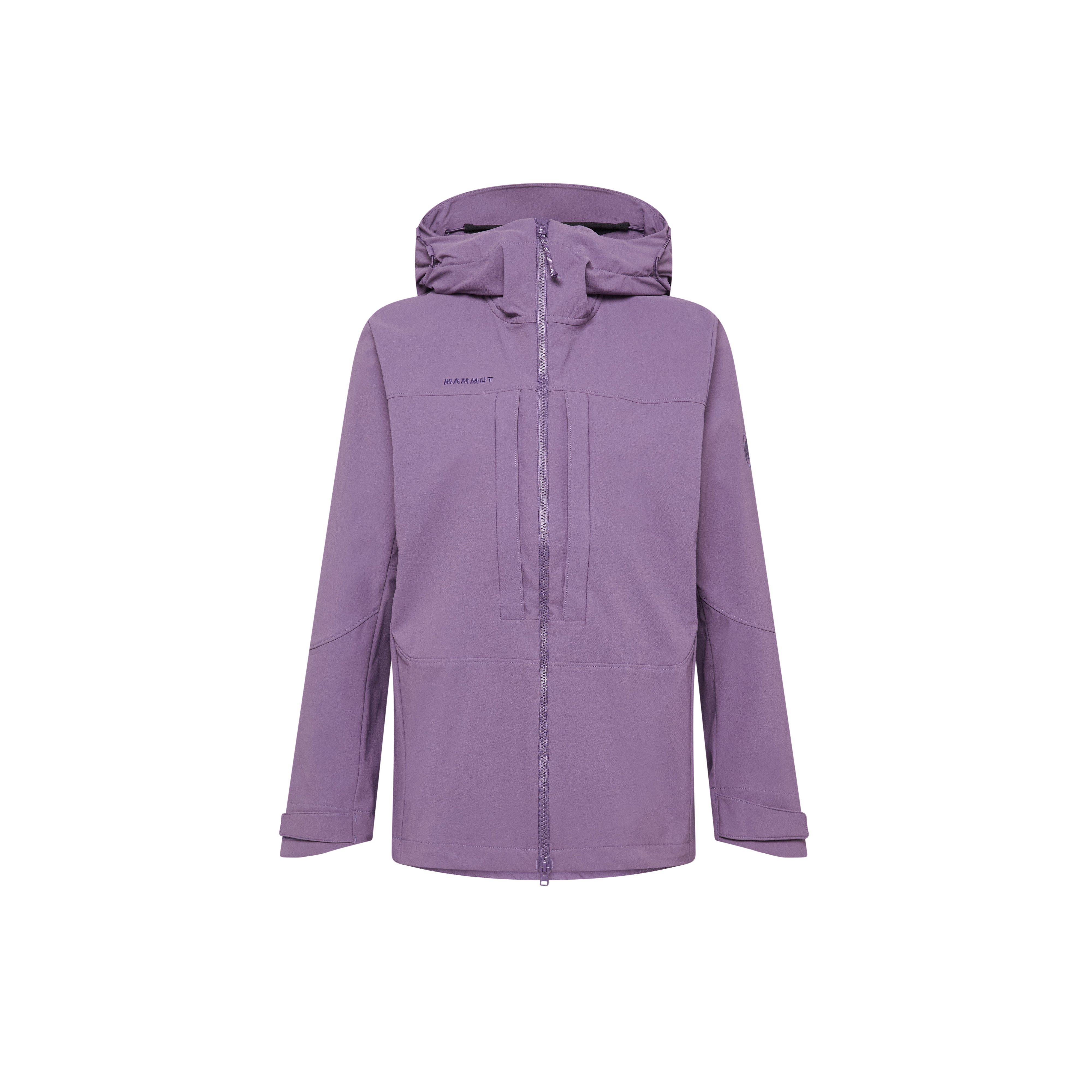 Mammut Skintrack SO Hooded Jacket Women - Black/Mammut red/ paloja/Mira/Bronz-aur/Nebla-strata - Thumbnail