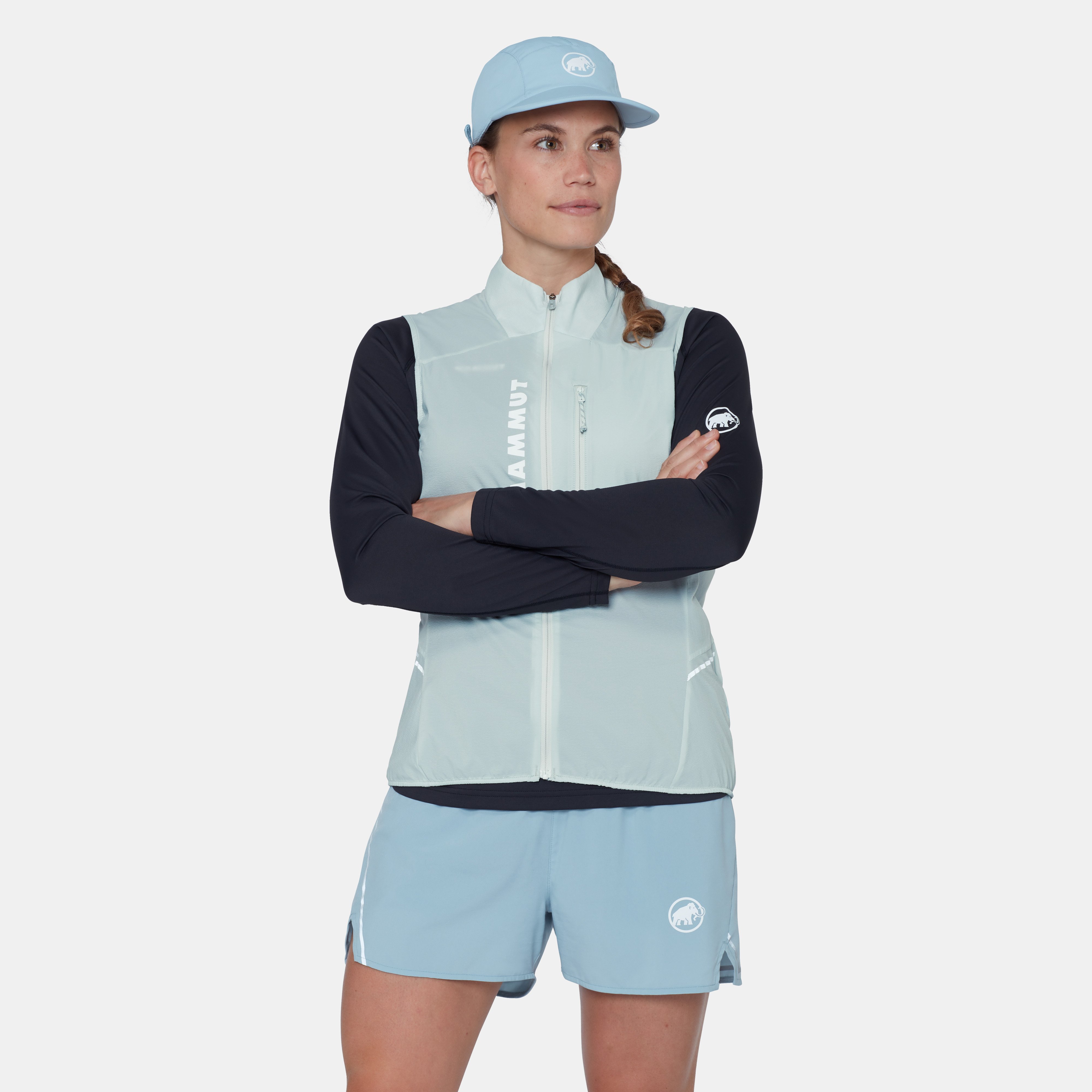 Mammut Aenergy TR WB Hybrid Vest Women, silver sage-black - Silver sage-black