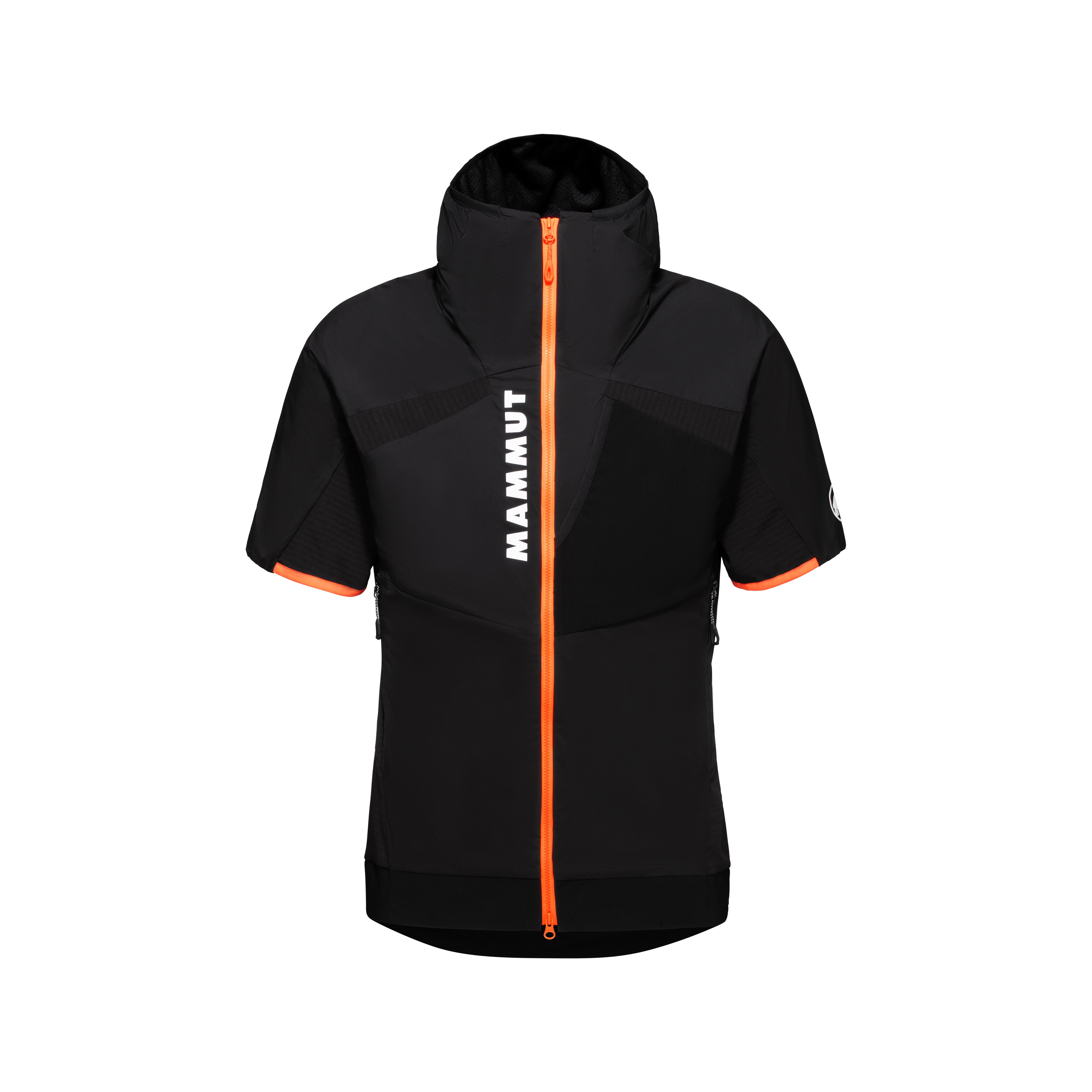 Aenergy IN Hybrid Hooded Vest Men - black-vibrant orange, S thumbnail