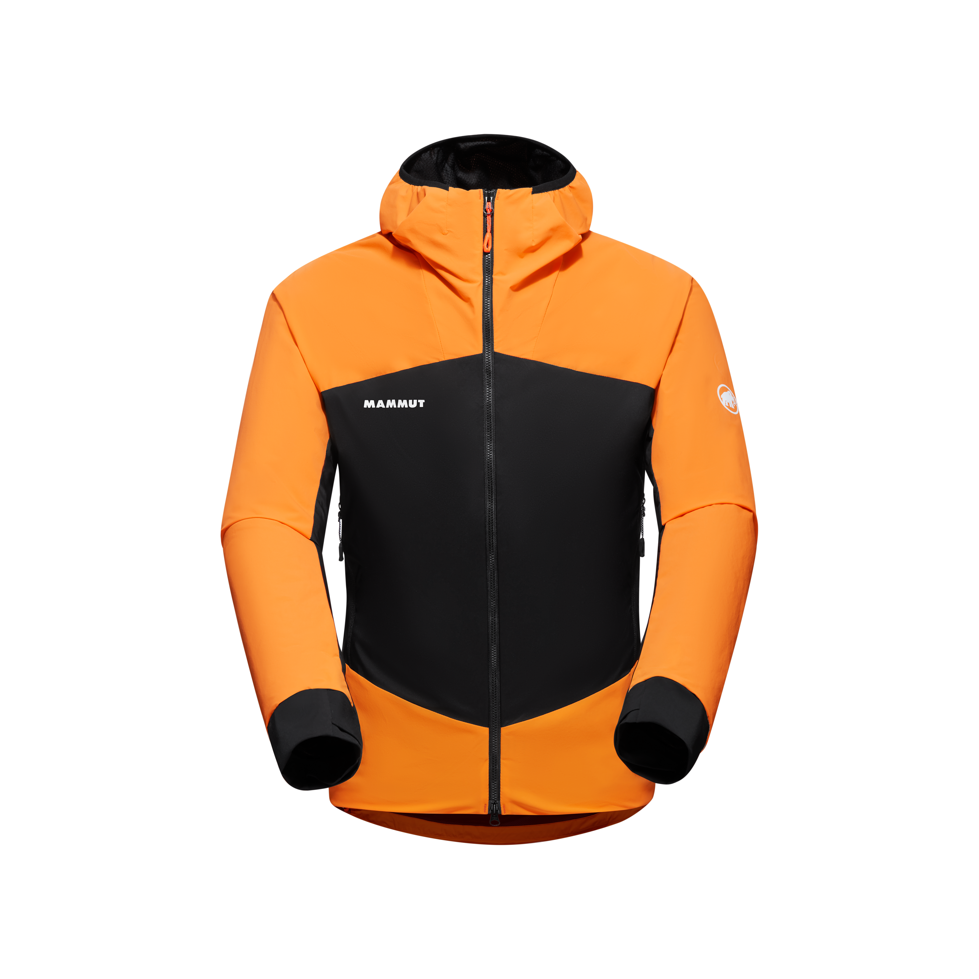 Taiss IN Hybrid Hooded Jacket Men, tangerine-black thumbnail