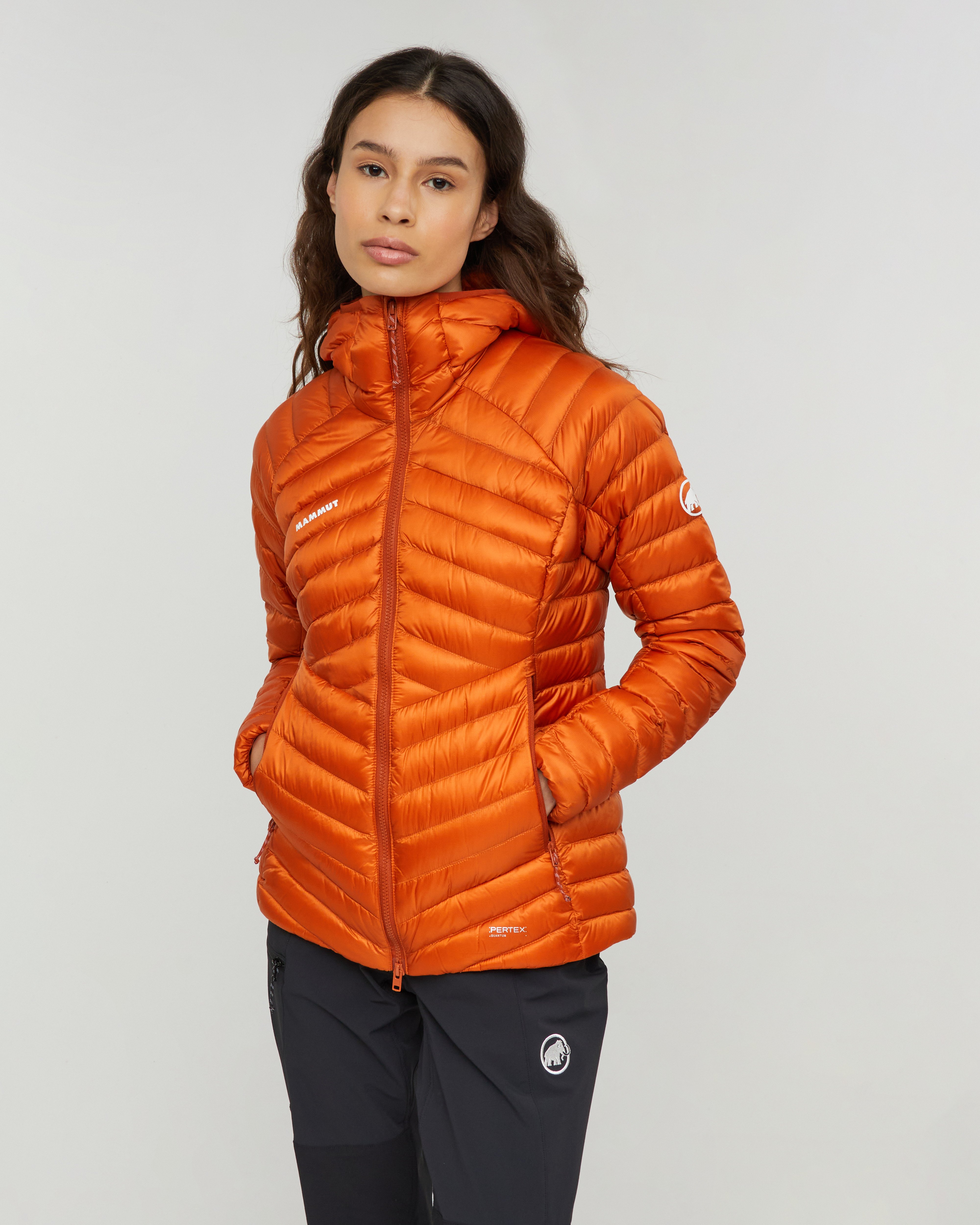 Mammut Broad Peak IN Hooded Jacket Women, autumn larice - Autumn larice - Model front view